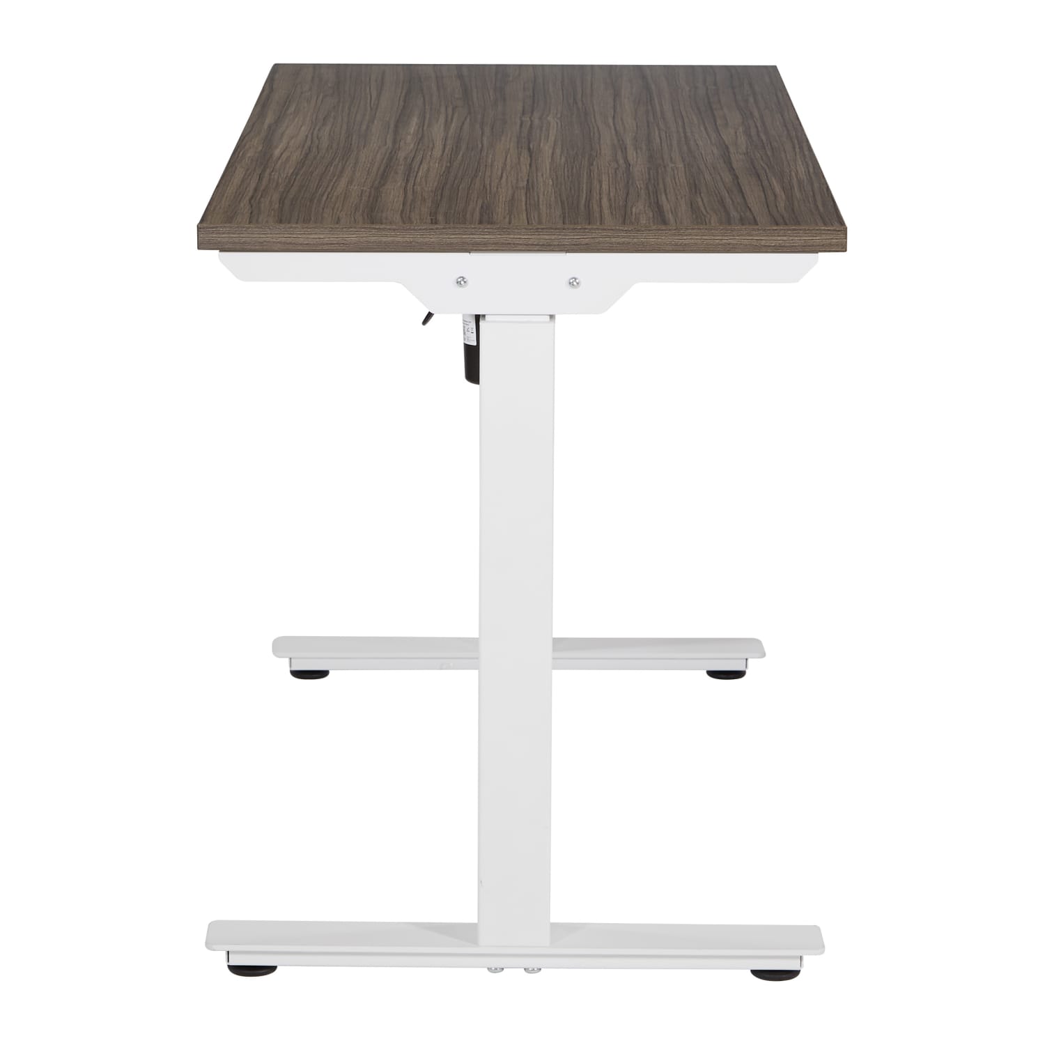 Office Star Pro Line II Prado 2-Stage 1-Motor Height-Adjustable Table, 47in x 47-3/4in, Urban Walnut/White - Image 5