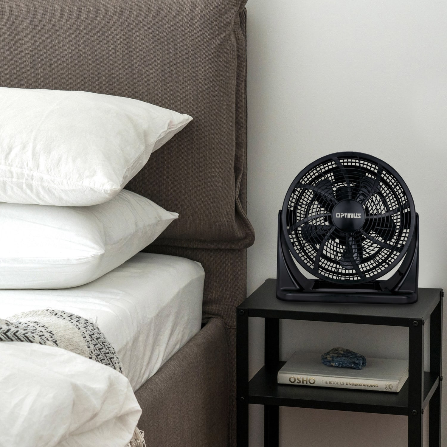 Optimus Turbo High-Performance Air Circulator, 14-1/2in x 16in, Black - Image 3