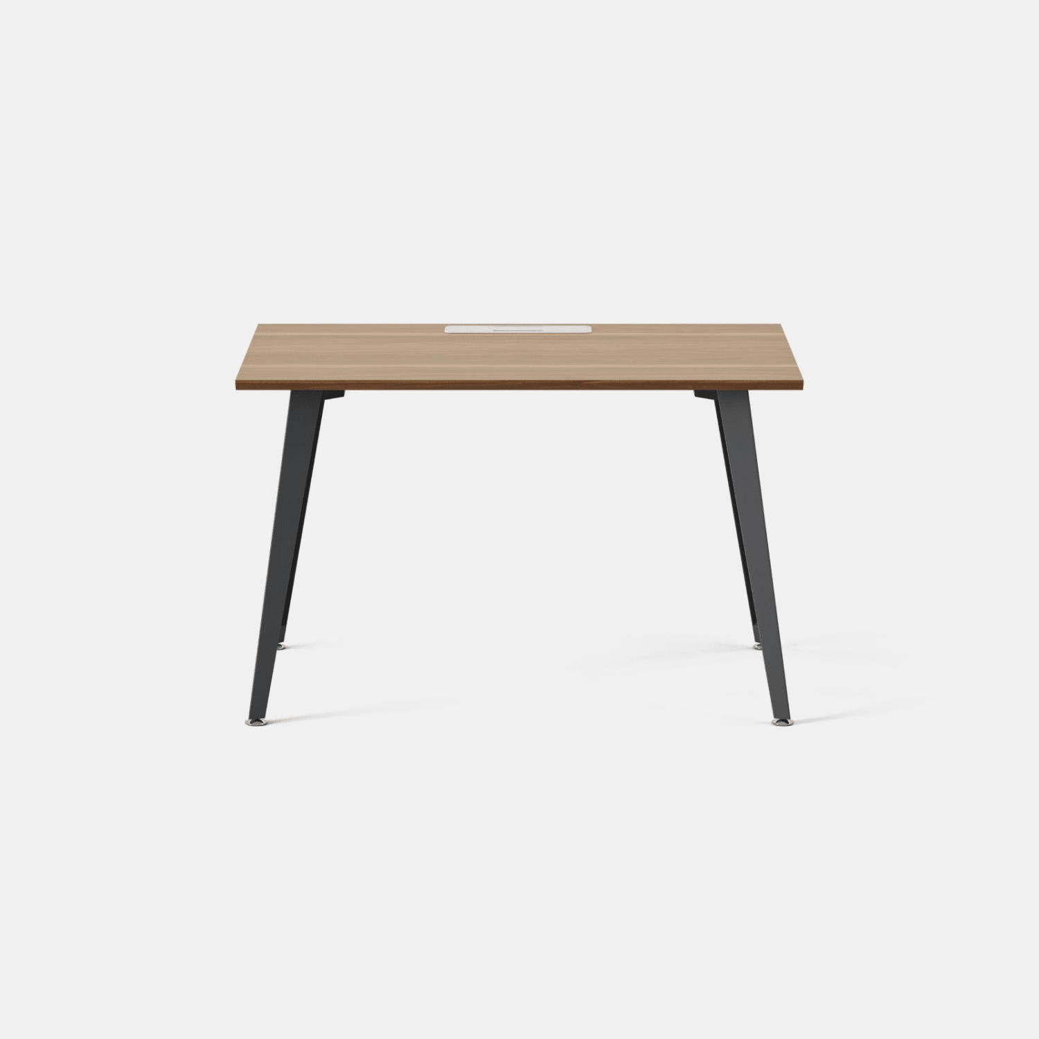 Branch Furniture Office Desk, 48in x 24in, Walnut/Charcoal - Image 3