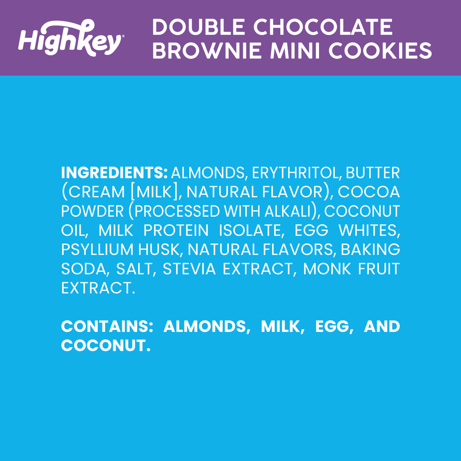 HighKey Double Chocolate Brownie Cookies, 2 Oz, Pack Of 6 Cookies - Image 5