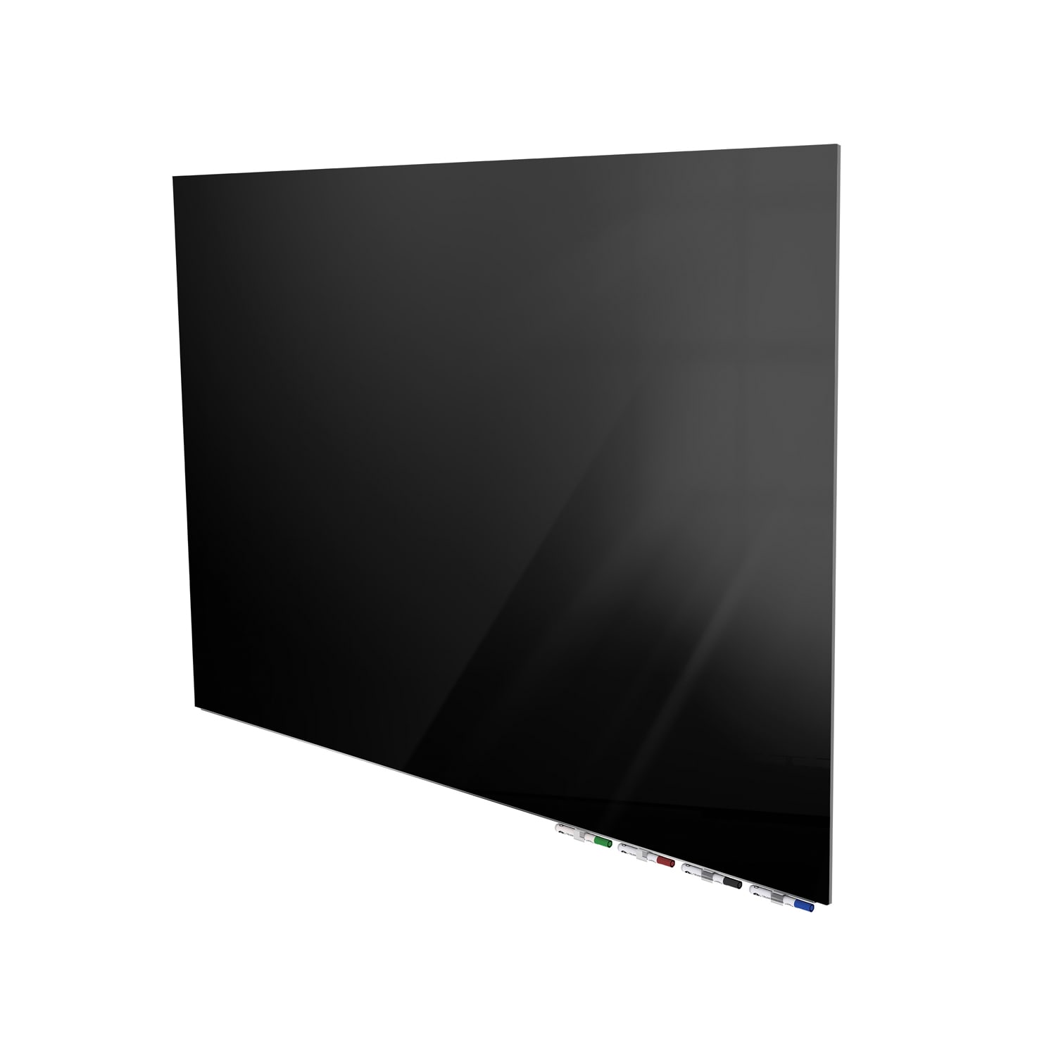 Ghent Aria Low Profile Glassboard, Magnetic, 48inH x 72inW, Black - Image 3