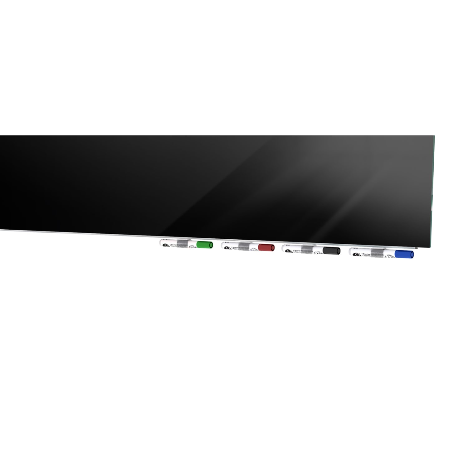 Ghent Aria Low Profile Glassboard, Magnetic, 48inH x 72inW, Black - Image 4