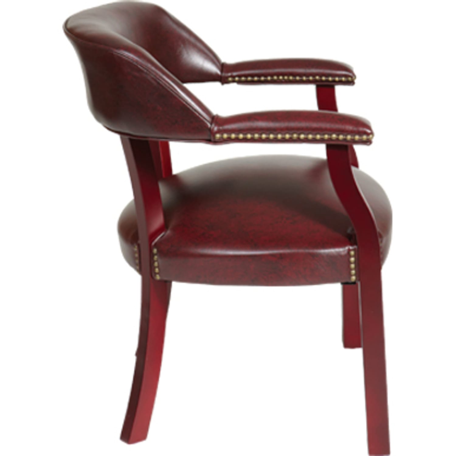 Office Star Work Smart Guest Chair OxbloodMahogany PopularChairscom