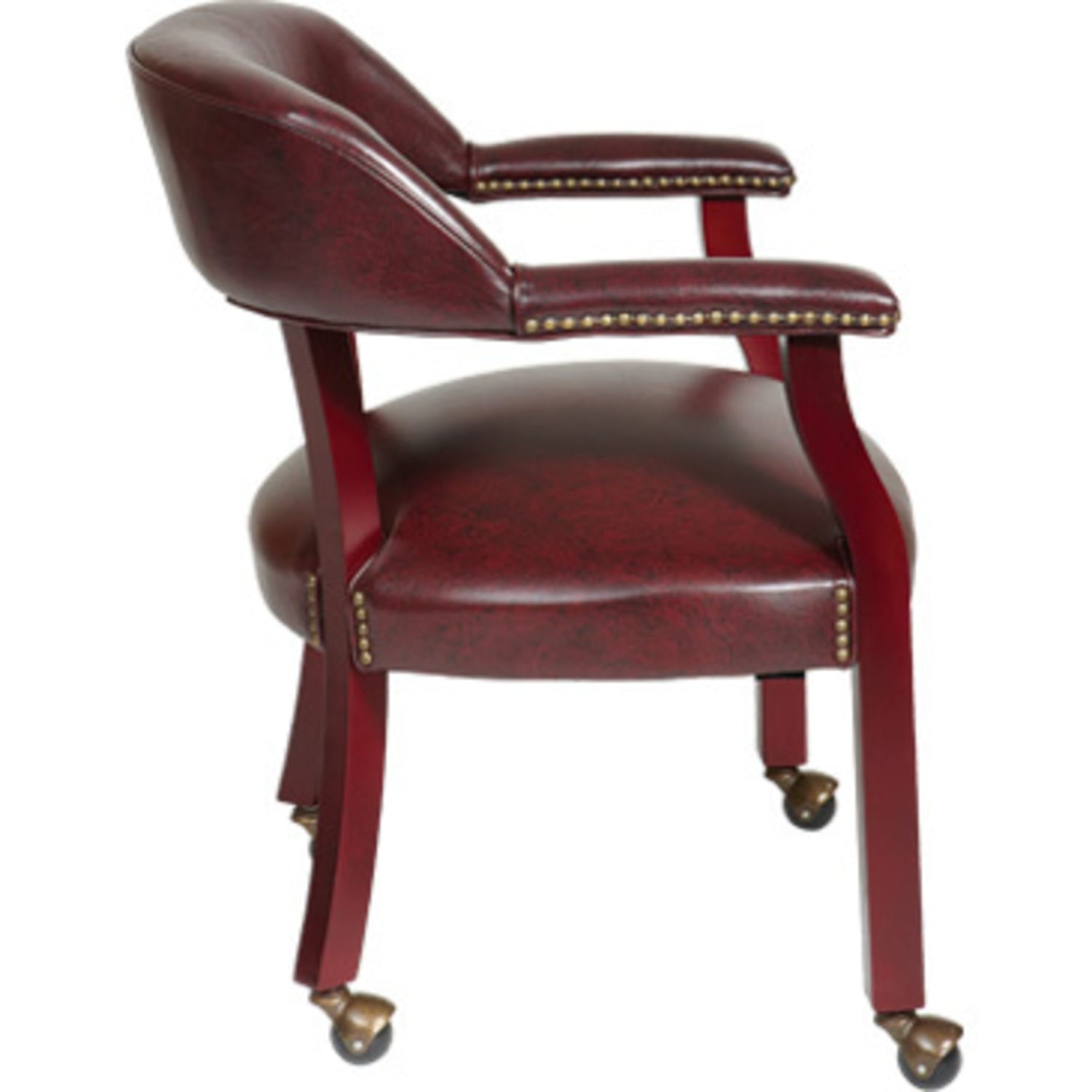 Office Star Work Smart Traditional Guest Chair OxbloodMahogany PopularChairscom