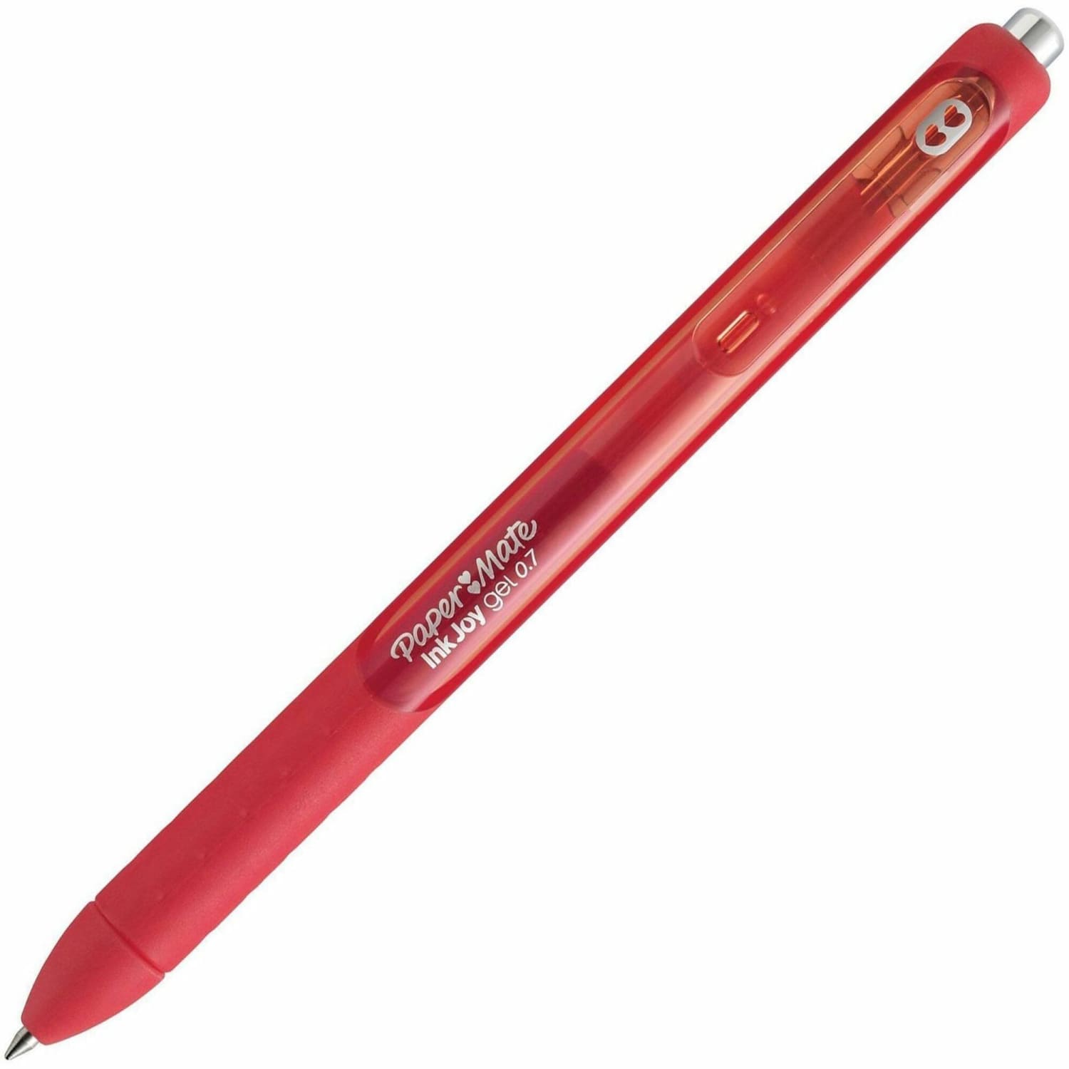 Paper Mate InkJoy Gel Pens, Pack Of 12, Medium Point, 0.7 mm, Red Barrel, Red Ink