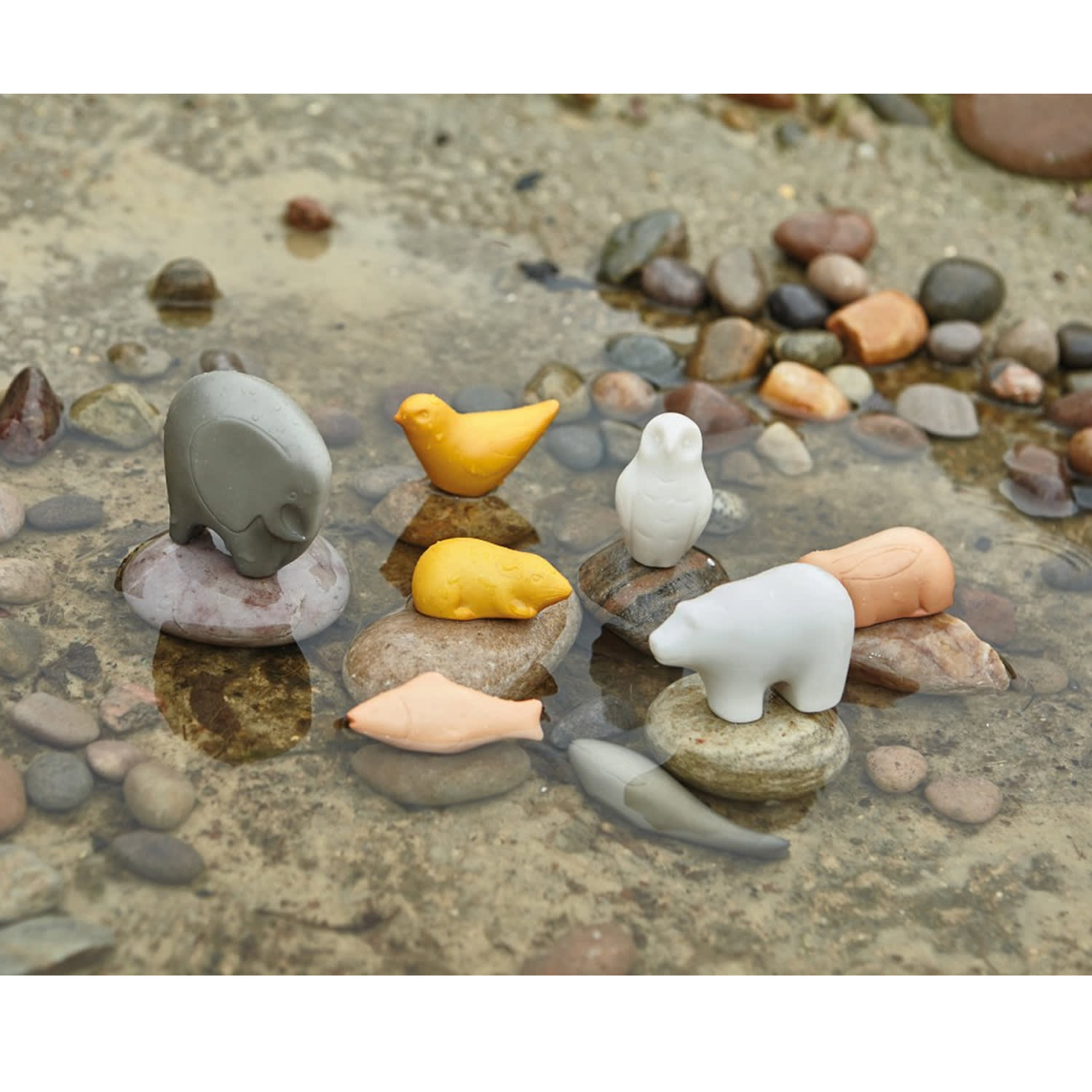 Yellow Door Sensory Stones, Animals, Pack Of 8 Stones - Image 4