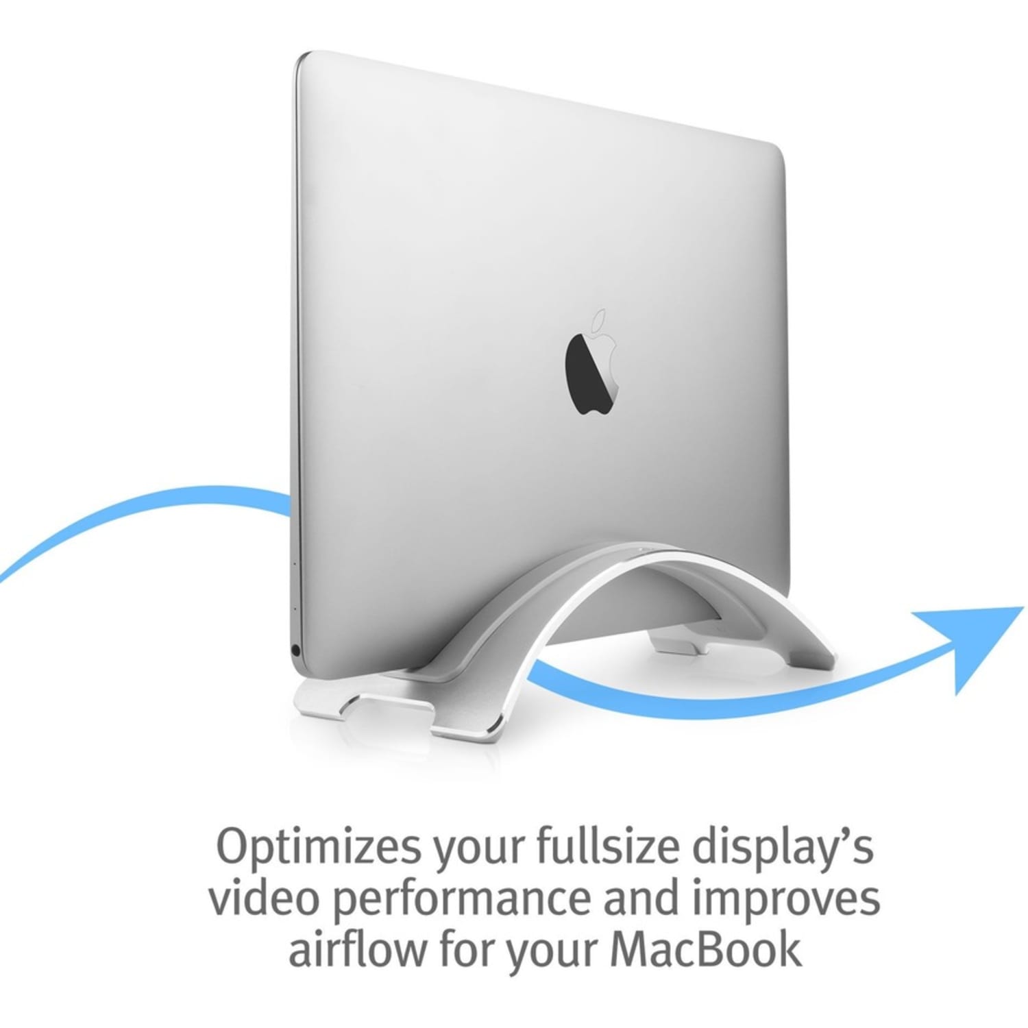 Twelve South BookArc for MacBook, Up to 16in Screen Support, 3.12inH x 4inW, Desktop, Silver - Image 5