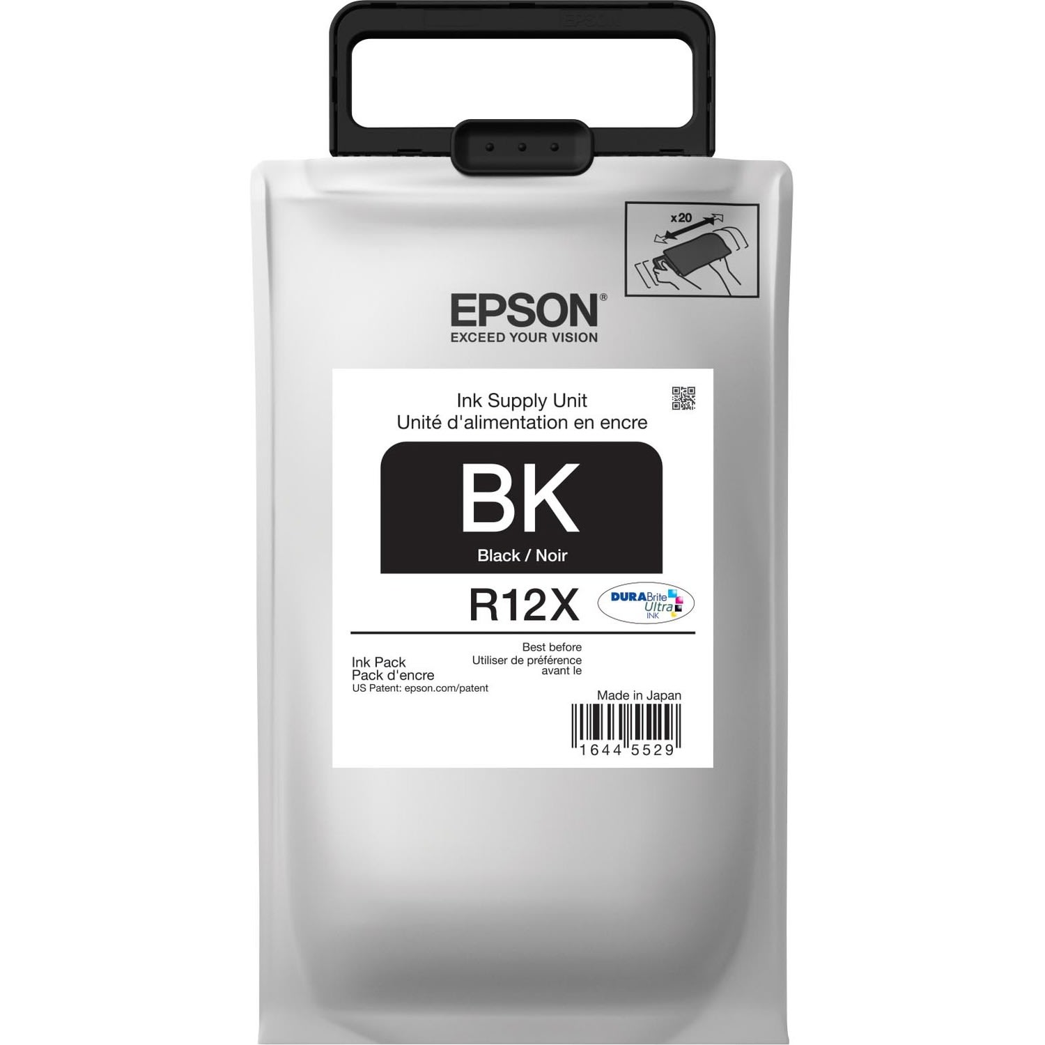 Epson R12X DuraBrite Black High-Yield Ink Cartridge, TR12X120 - Image 3