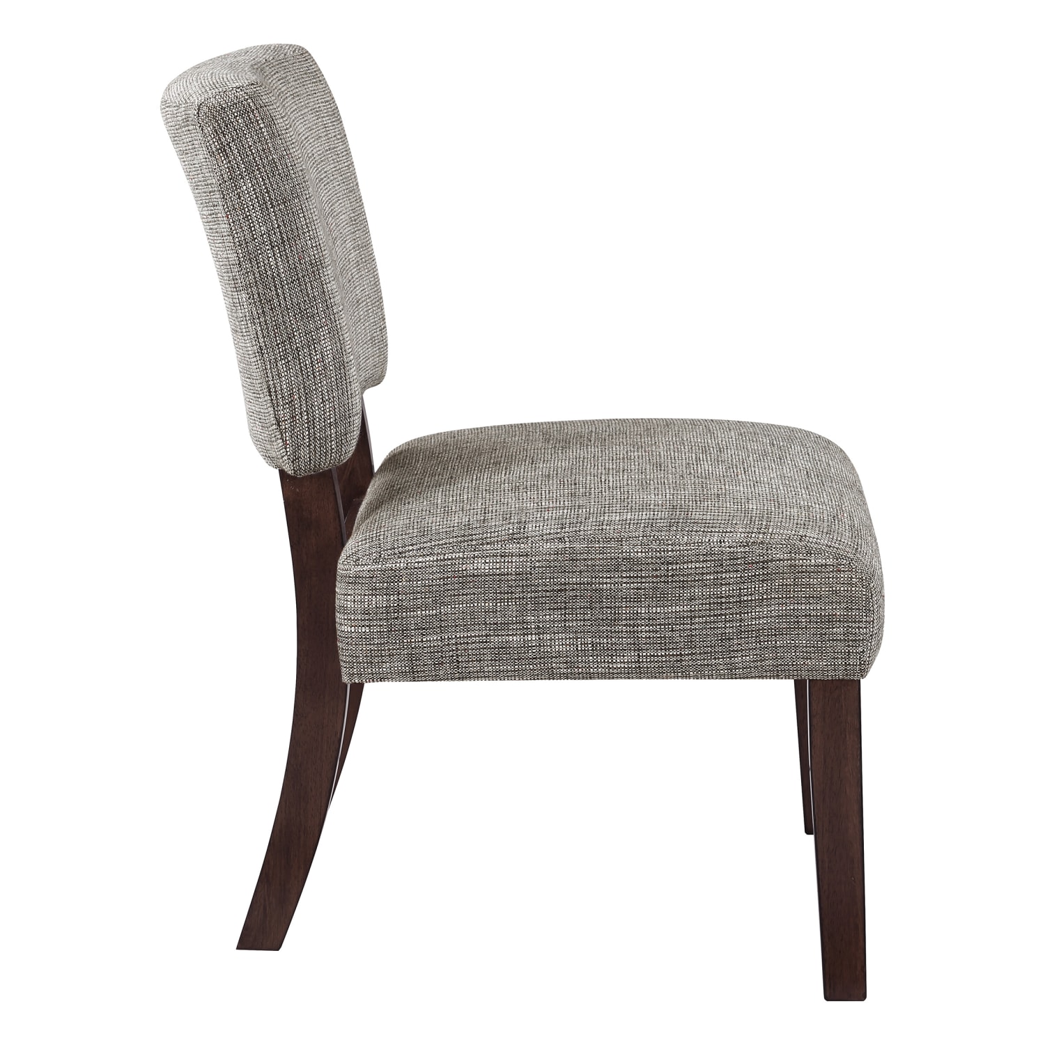 Office Star Jasmine Fabric Accent Chair, Speckled Charcoal - Image 3