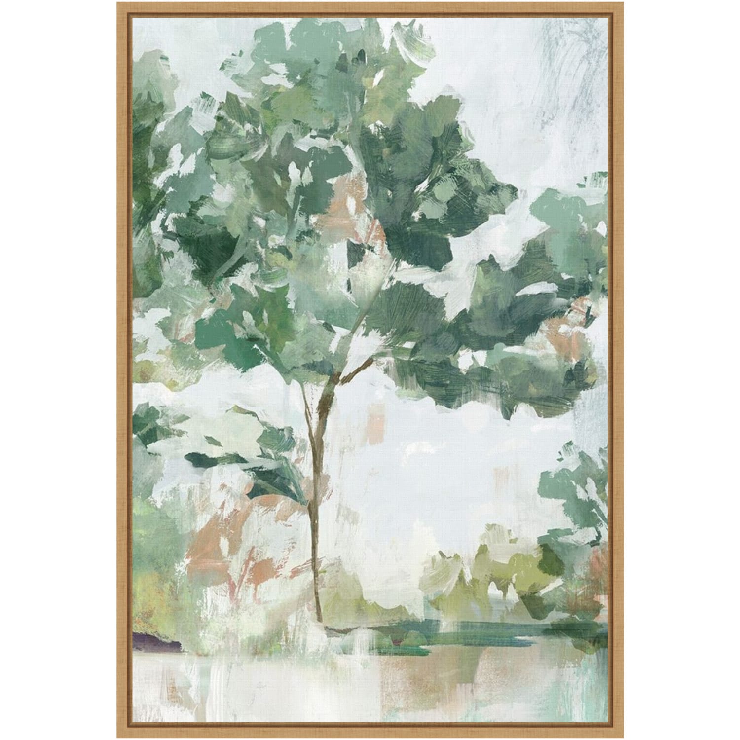 Amanti Art Forest Beauty I by Isabelle Z Framed Canvas Wall Art Print, 23inH x 16inW, Natural