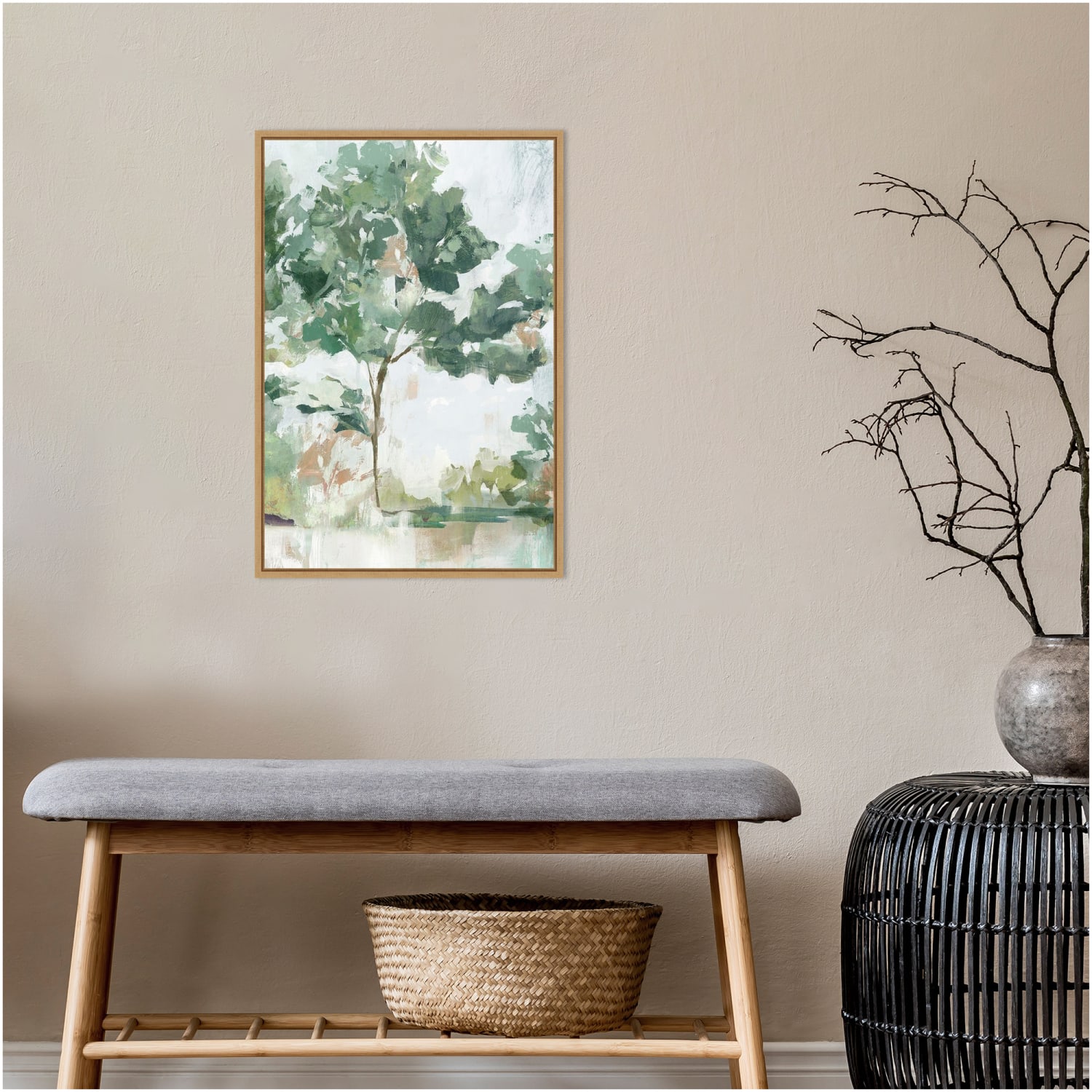 Amanti Art Forest Beauty I by Isabelle Z Framed Canvas Wall Art Print, 23inH x 16inW, Natural - Image 4
