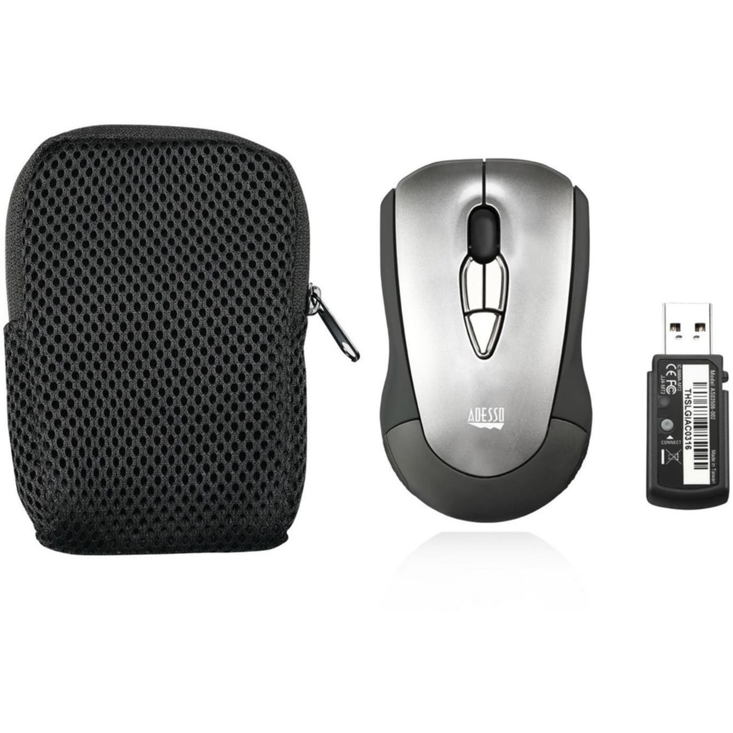 Adesso Wireless presenter mobile mouse (Air Mouse Mobile) - Wireless - 30 ft - Radio Frequency - 2.40 GHz - USB - Symmetrical - AAA Battery Supported - Image 4