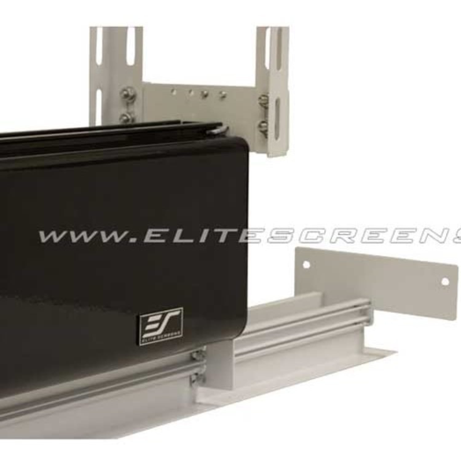 Elite Screens Ceiling Trim Kit ZCU3 - Mounting kit (4 Suspension Bars, 4 ceiling panels, 4 installation planks, 12 brackets) - for projection screen - metal - white - in-ceiling mounted - Image 3