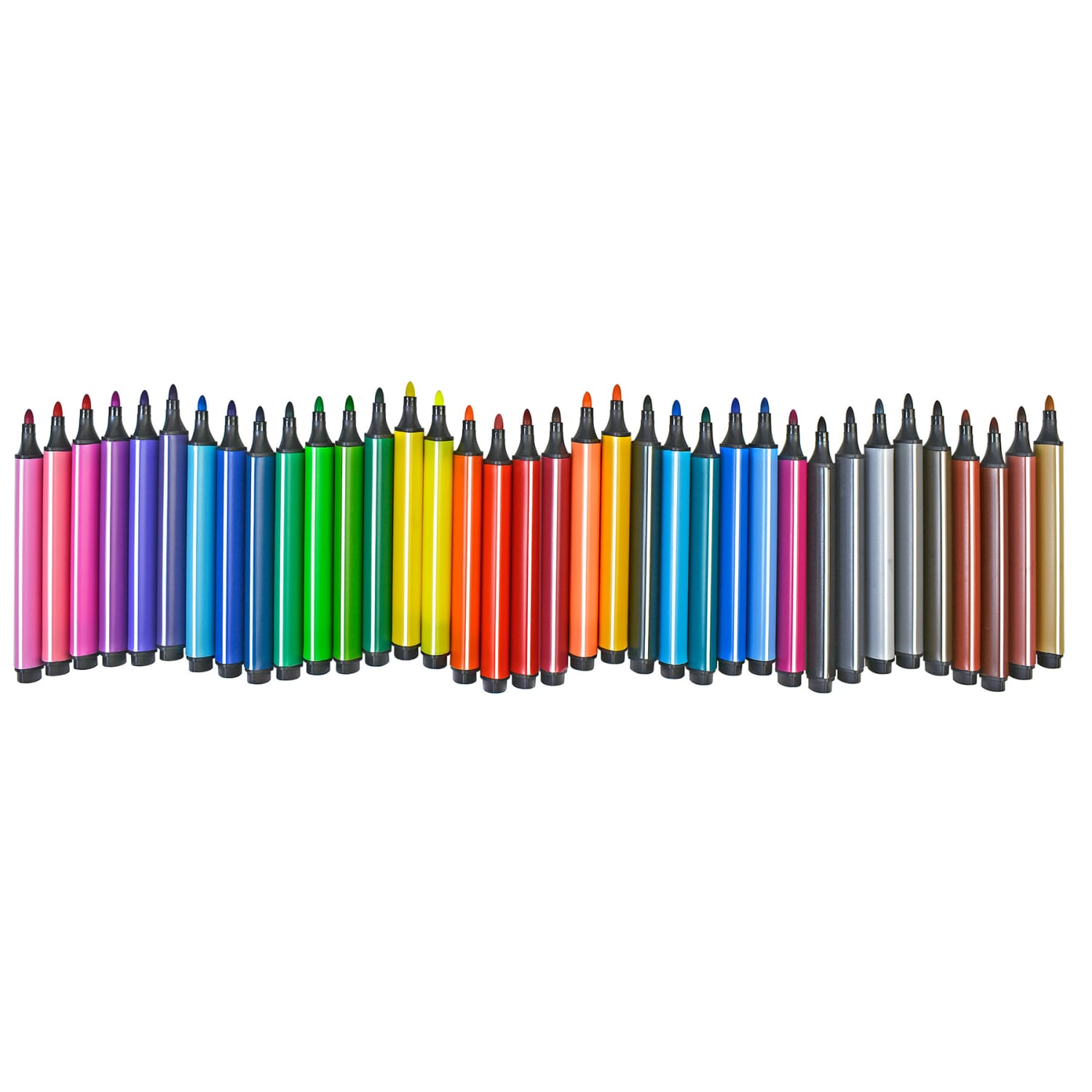 The Pencil Grip Triangular Magic Stix Markers, Bullet Point, Assorted Colors, Pack Of 48 Markers - Image 6