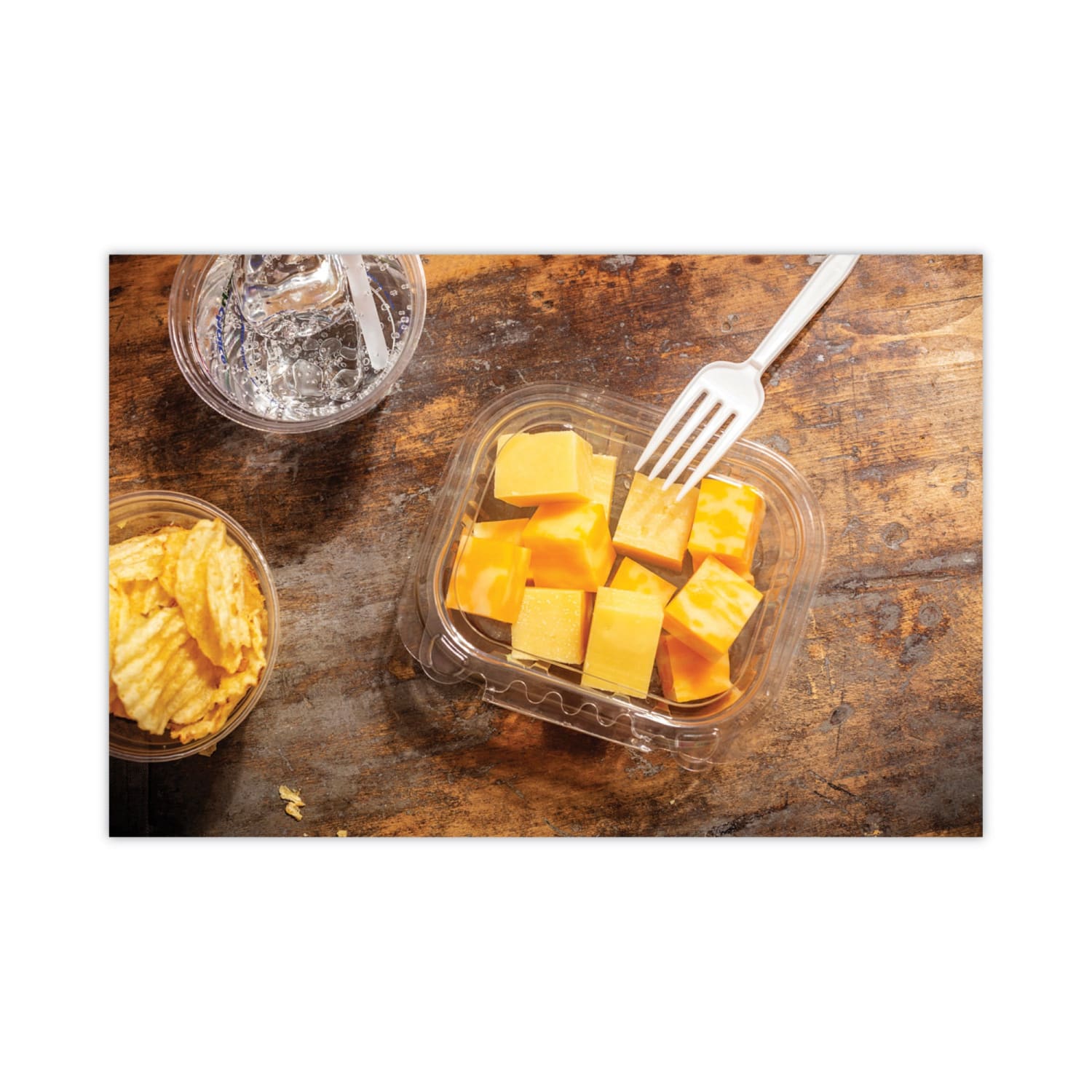 Pactiv Evergreen EarthChoice Tamper-Evident Recycled Hinged Lid Deli Containers, 16 Oz, Clear, Plastic, Carton Of 304 Containers - Image 5