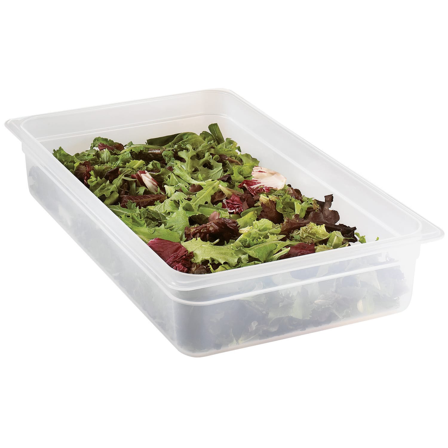 Cambro Translucent GN 1/1 Food Pans, 4inH x 12-3/4inW x 20-7/8inD, Pack Of 6 Containers - Image 3