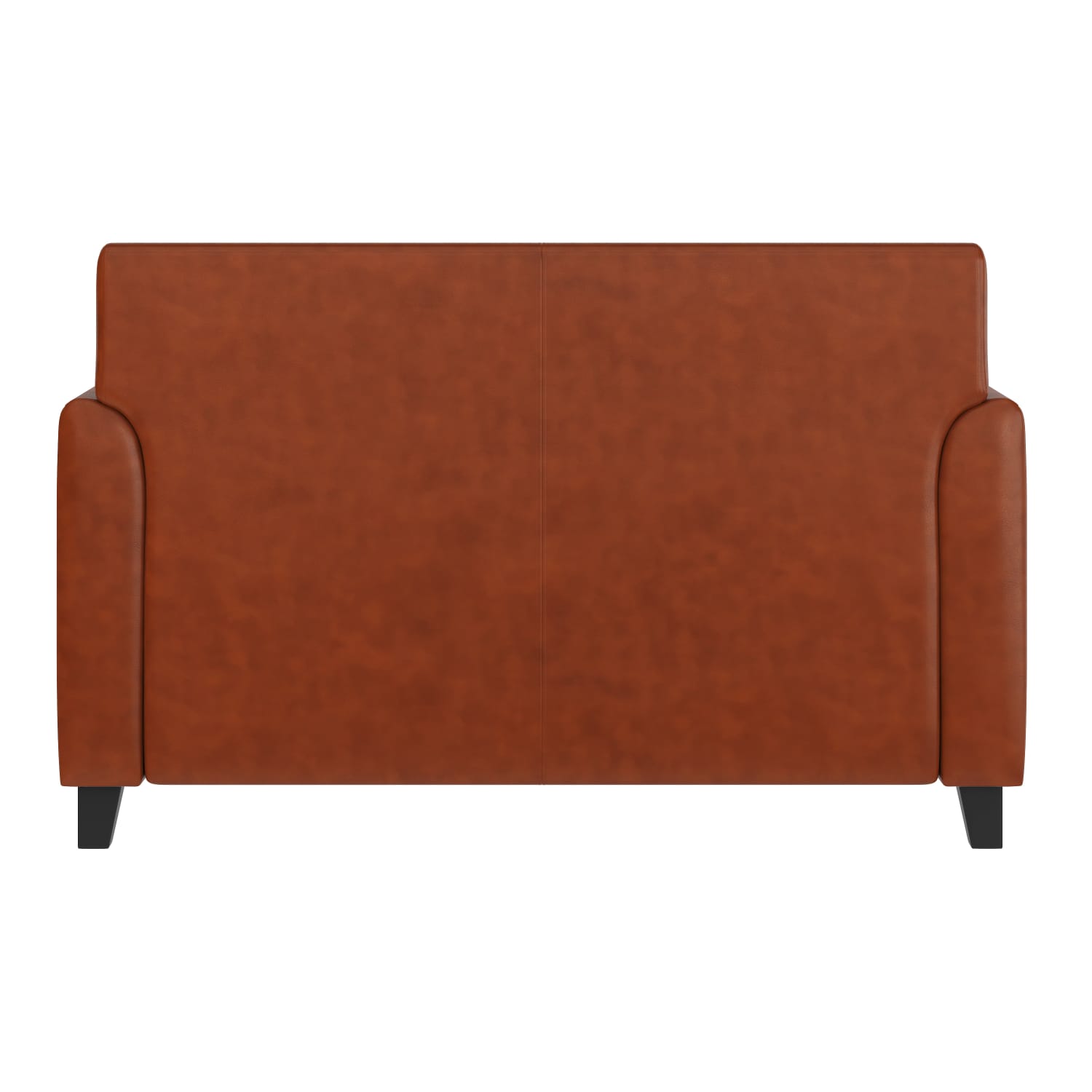 Flash Furniture Hercules Diplomat Loveseat 32 12inH x 52inW x 29inD CognacBlack PopularChairscom