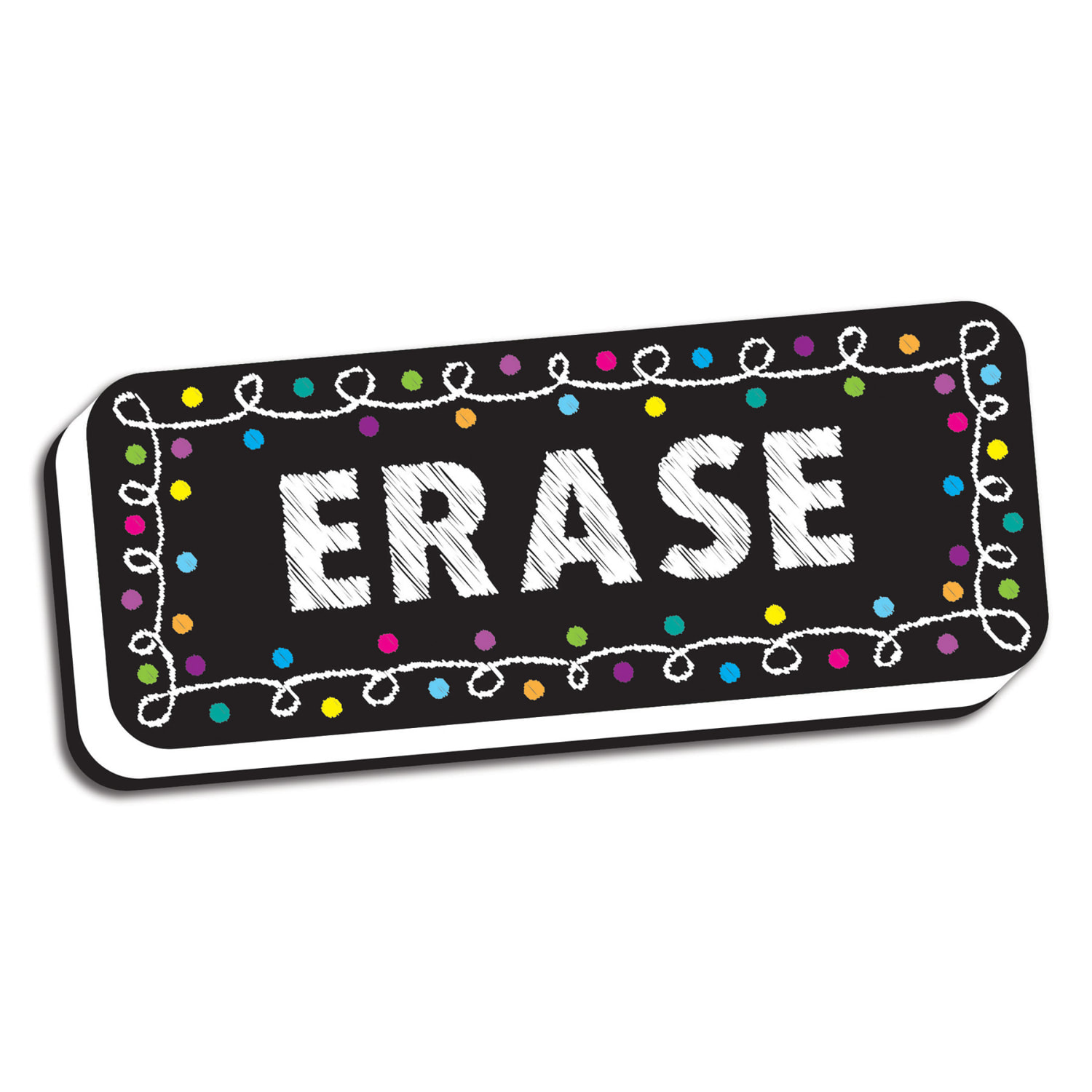 Ashley Productions Magnetic Whiteboard Erasers, Chalk Loops, 2in x 5in, Pack Of 6 Erasers - Image 3