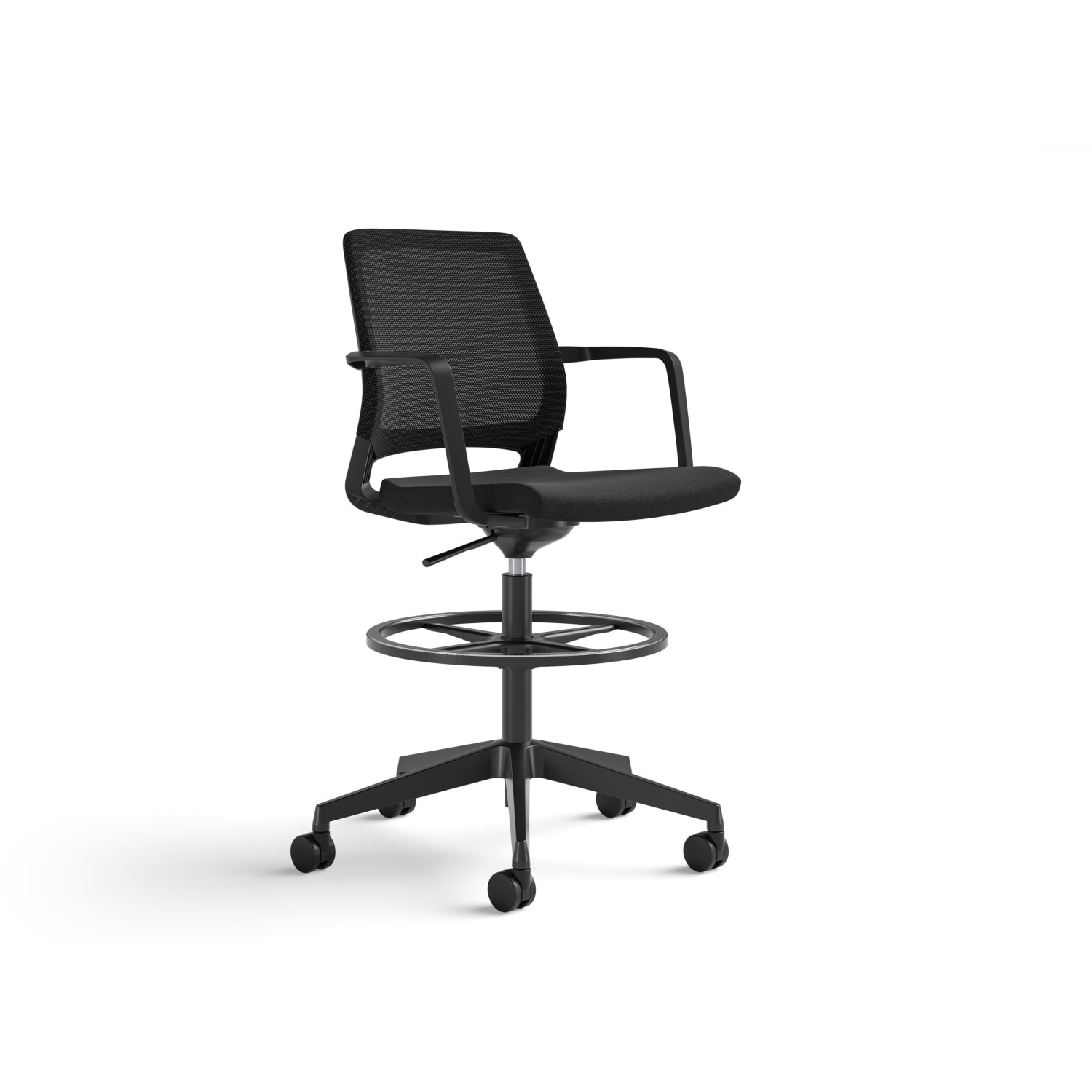 Safco Medina Extended-Height Mesh Mid-Back Office Chair, Black - Image 4
