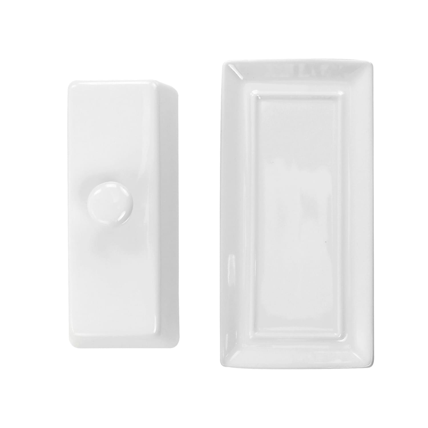 Martha Stewart Ceramic Butter Dish With Lid, White - Image 3