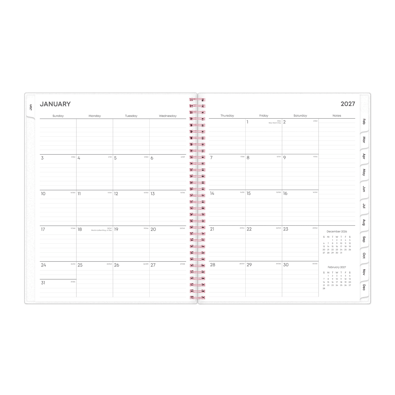 2027 Blue Sky Joselyn Weekly/Monthly Planning Calendar, 8.5x11, 0%, Frosted PP, Jan-Dec, RY27 - Image 4