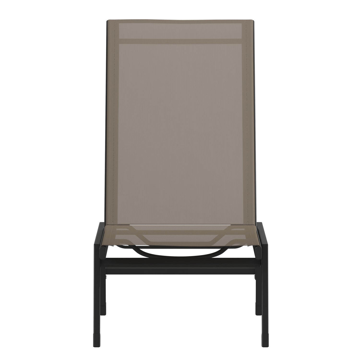 Flash Furniture Brazos Fabric Adjustable Chaise Lounge Chair BrownBlack PopularChairscom