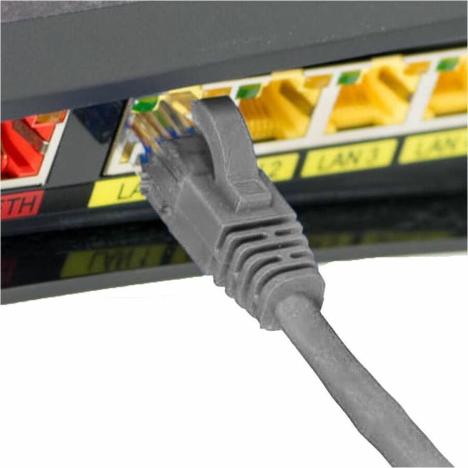 4XEM 100FT Cat6 Molded RJ45 UTP Ethernet Patch Cable (Gray) - 100 ft Category 6 Network Cable  - 4XC6PATCH100GR - Image 5