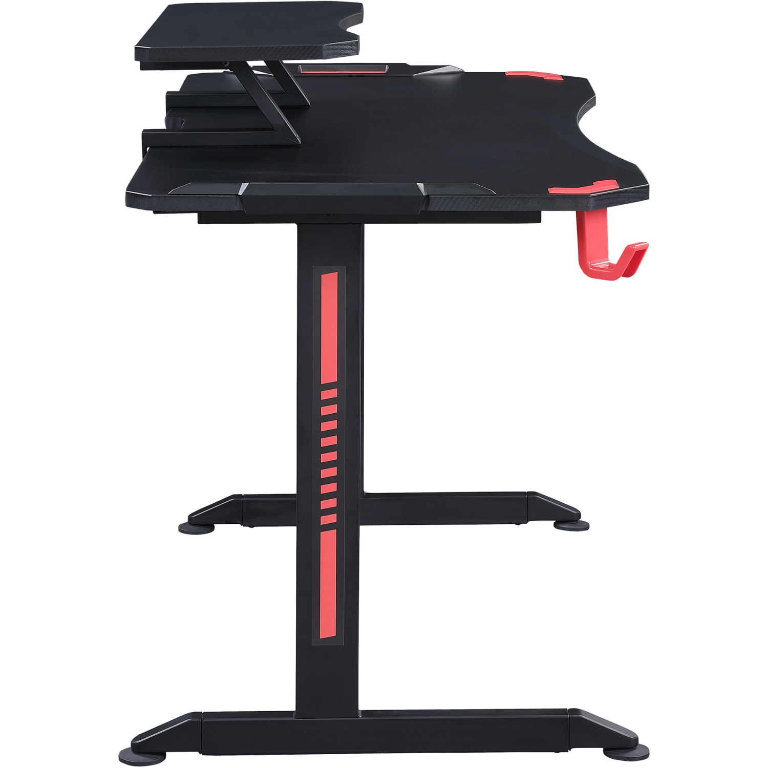 Lorell Gaming 48inW Computer Desk, Black - Image 5
