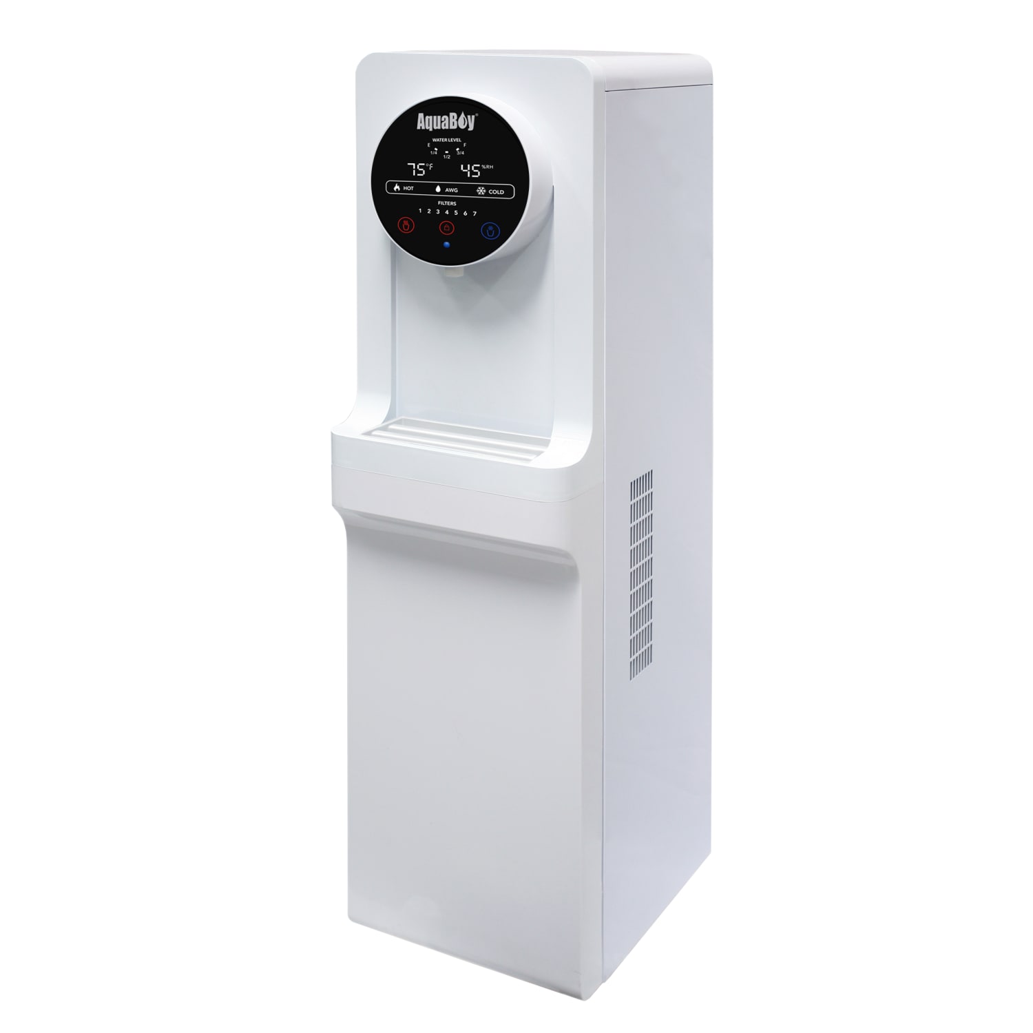 AquaBoy Pro II Hot/Cold Air-To-Water Generator, 45 1/2inH x 11 3/4inW x 17inD, White - Image 4