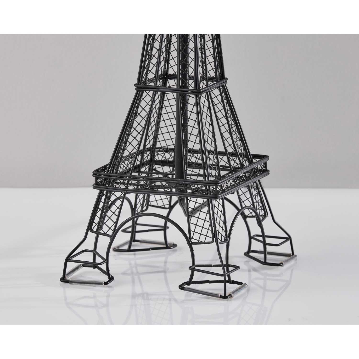 Adesso Simplee Eiffel Tower Table Lamp, 26-1/2inH, Light Blue Shade/Black Base - Image 5