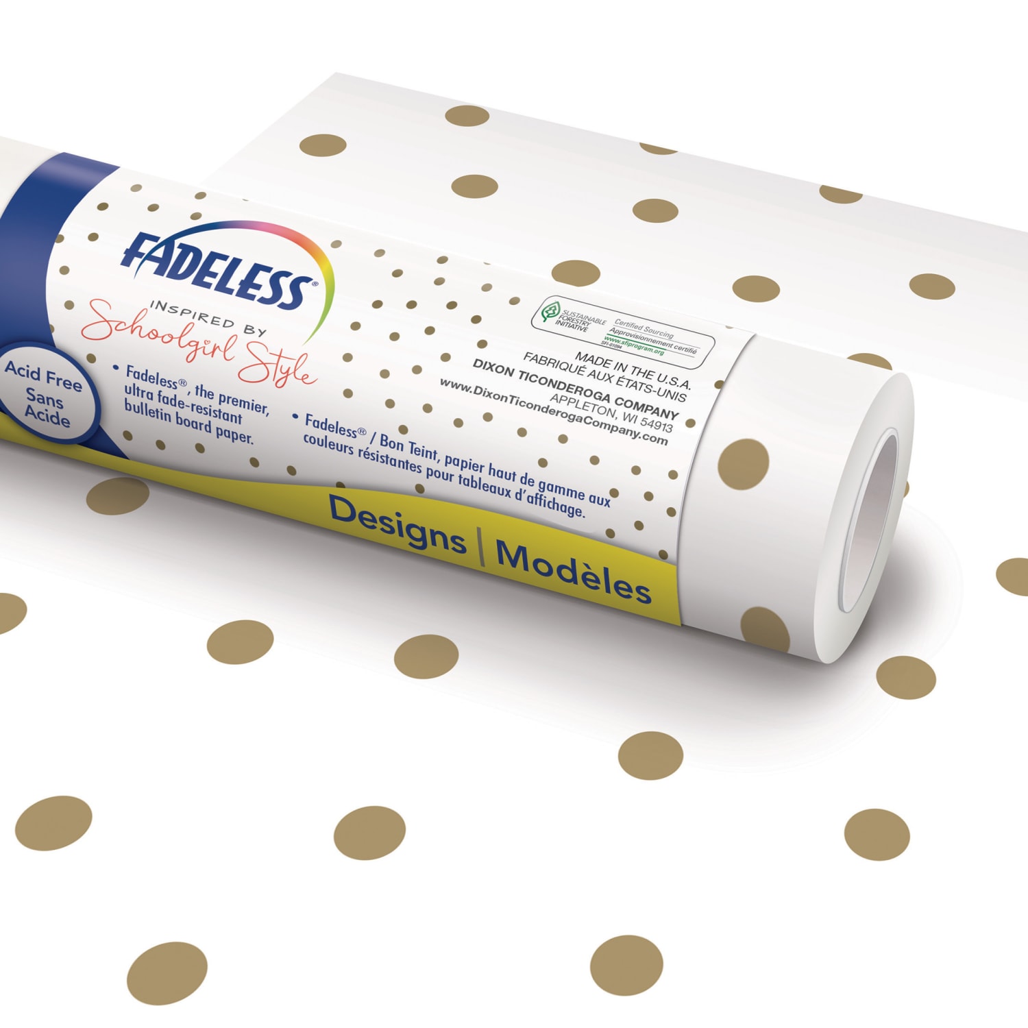 Fadeless Schoolgirl Style Bulletin Board Paper, 48in x 50ft, Little Miss - Image 3