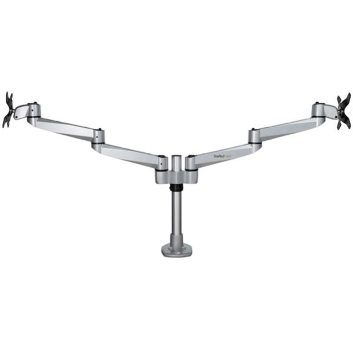 StarTech.com Desk Mount Dual Monitor Arm - Articulating - Premium Desk Clamp / Grommet Hole Mount for up to 27in VESA Monitors (ARMDUALPS) - Image 6