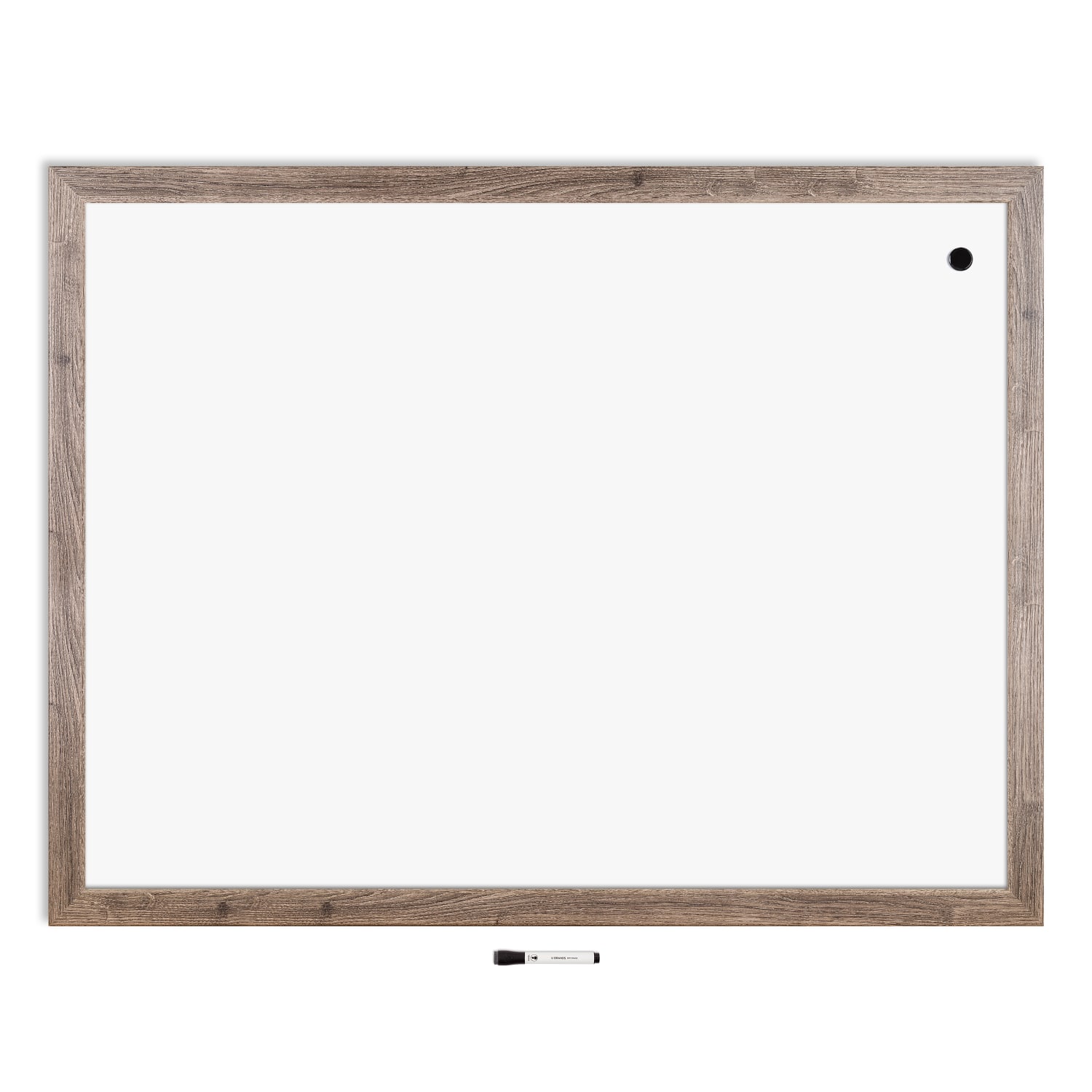 U Brands Decor Magnetic Dry-Erase Board, 48in X 36in, Rustic Wood Frame, Actual Size 47in X 35in (4893U00-01) - Image 3