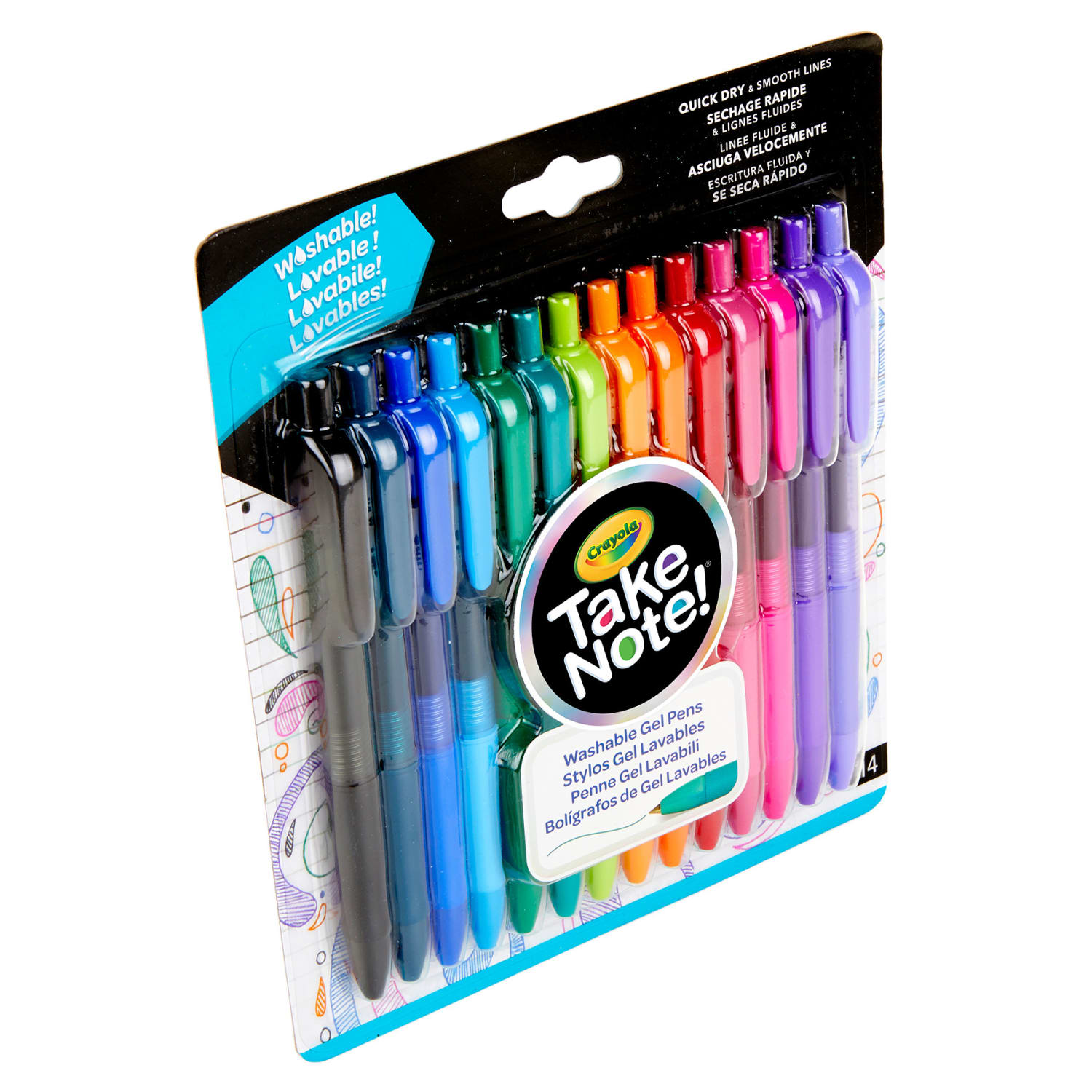 Crayola Take Note! Washable Gel Pens, Pack Of 14 - Image 5