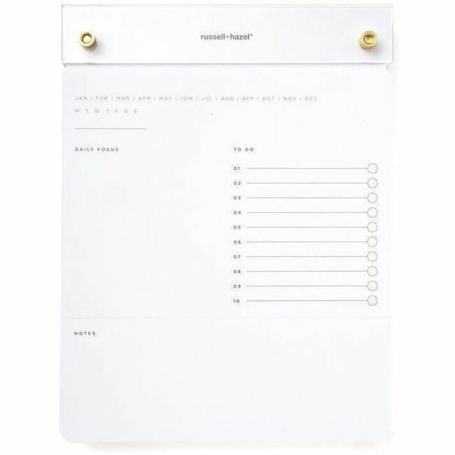 Russell & Hazel Drafters Tablet Notepad, Acrylic, 6in x 8in - Image 3