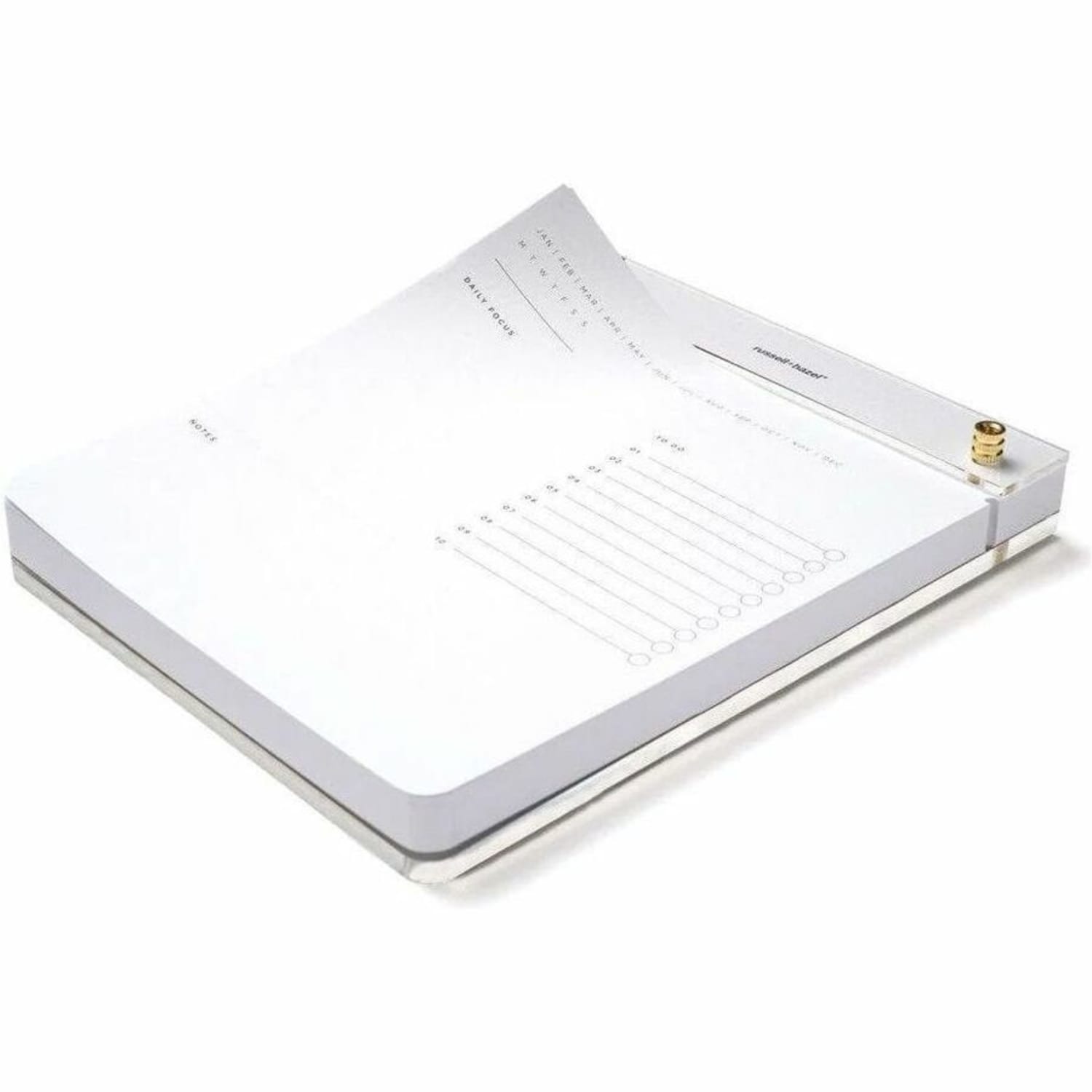 Russell & Hazel Drafters Tablet Notepad, Acrylic, 6in x 8in - Image 4