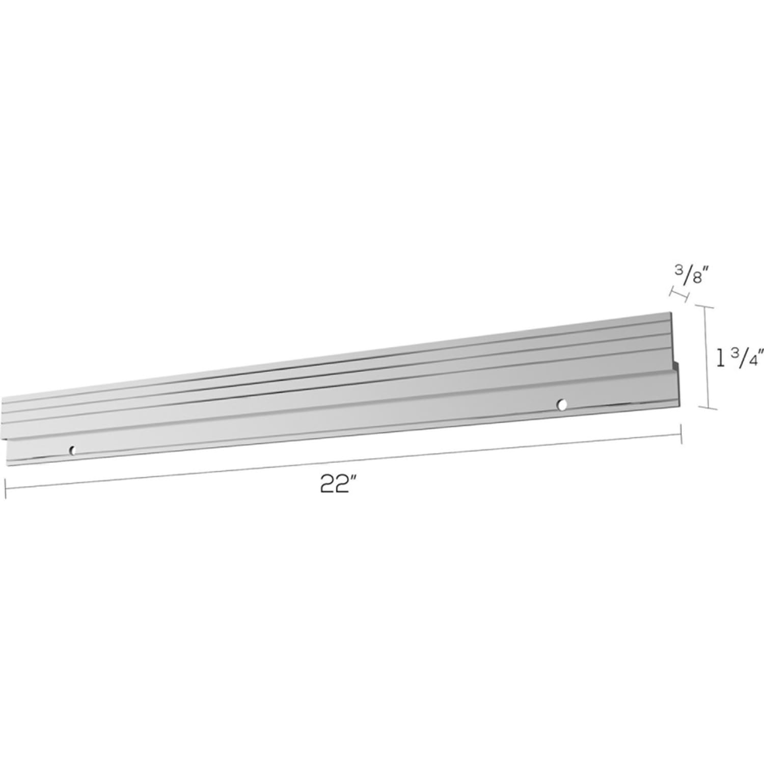 Deflecto Mounting Bar for Storage Box, Organizer Canister - Aluminum - 40 lb Load Capacity - 1 Each - Image 5