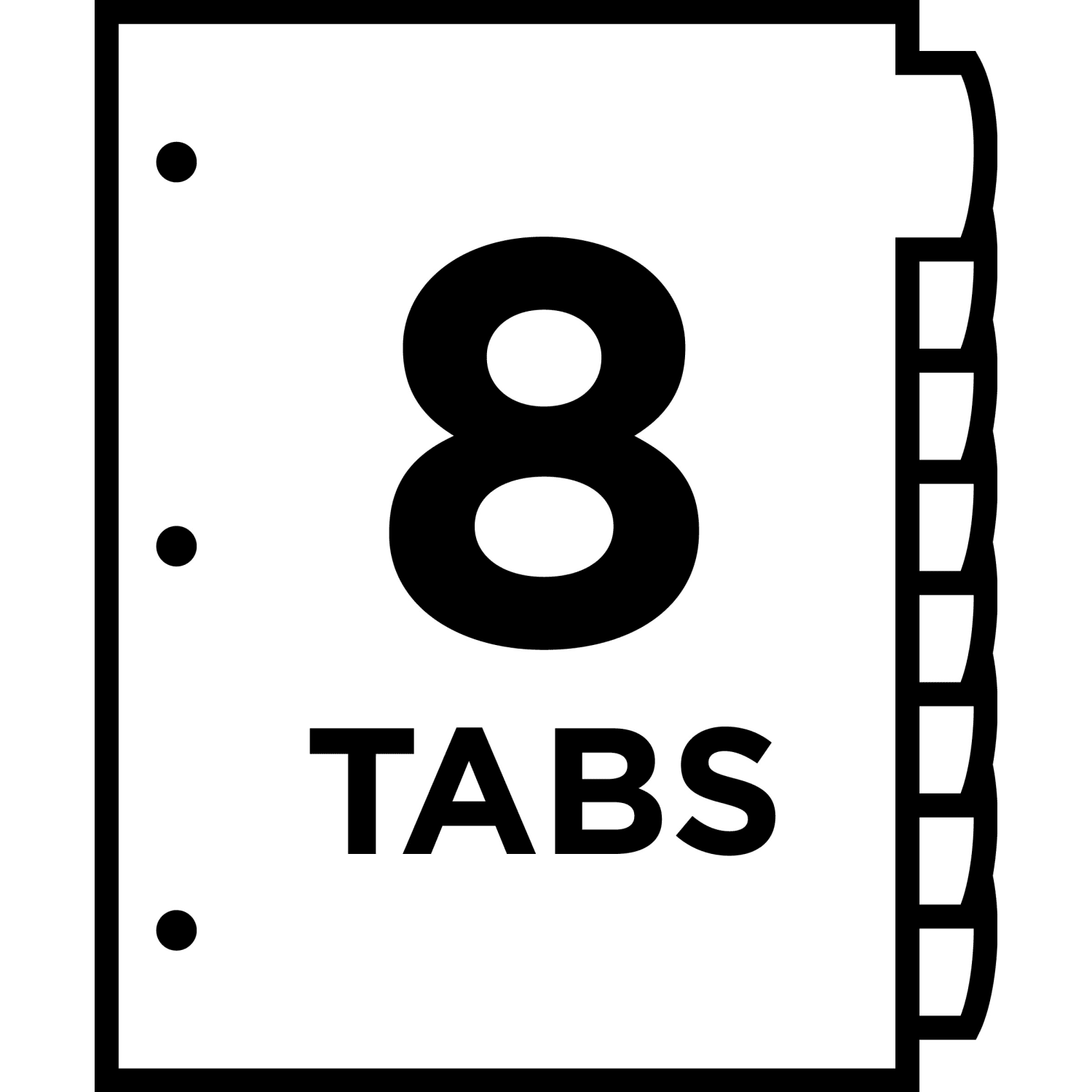 Avery Big Tab Write & Erase Durable Plastic Dividers, 8 1/2in x 11in, Multicolor Brights, 8-Tab - Image 5
