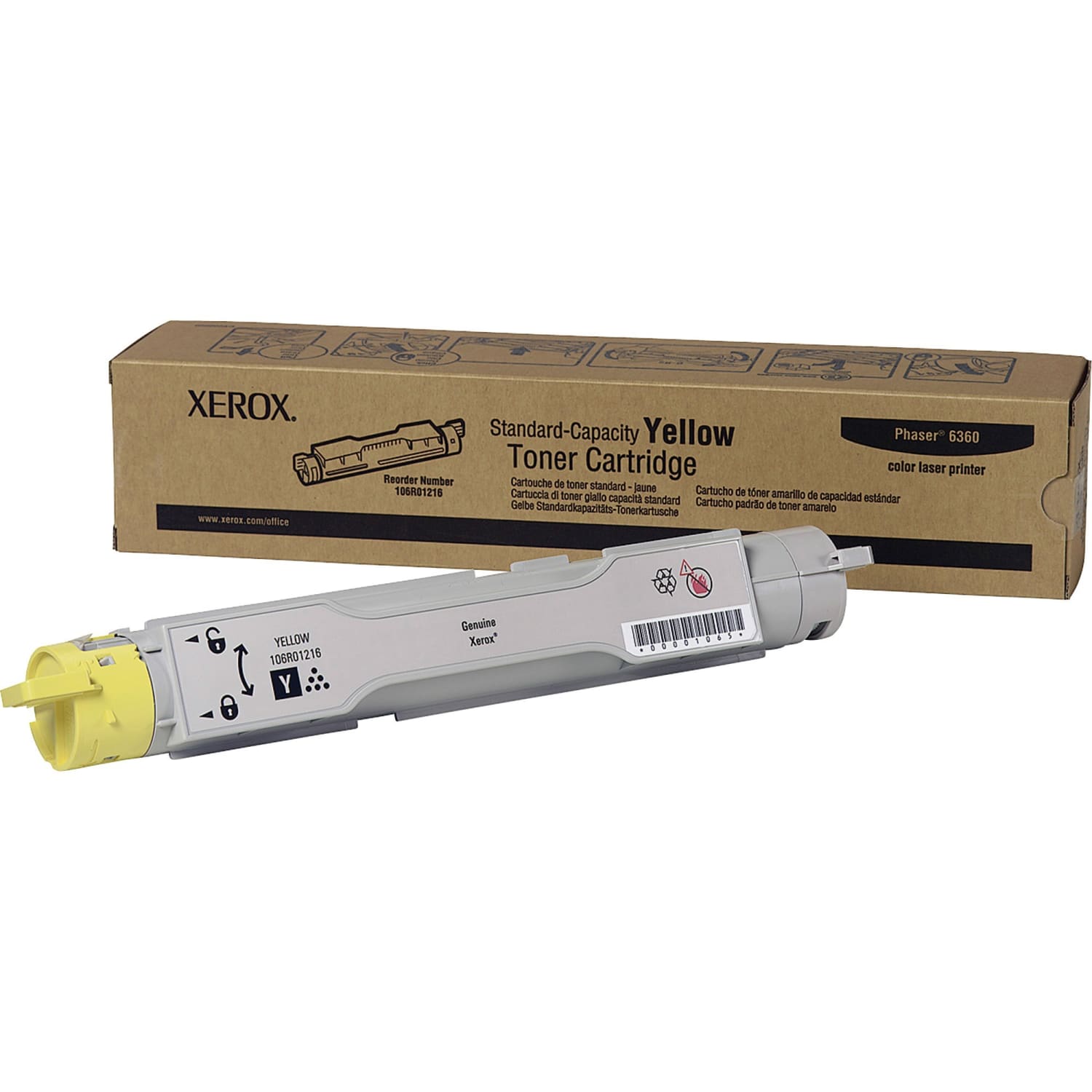 Xerox 6360 Yellow Toner Cartridge, 106R01216 - Image 5