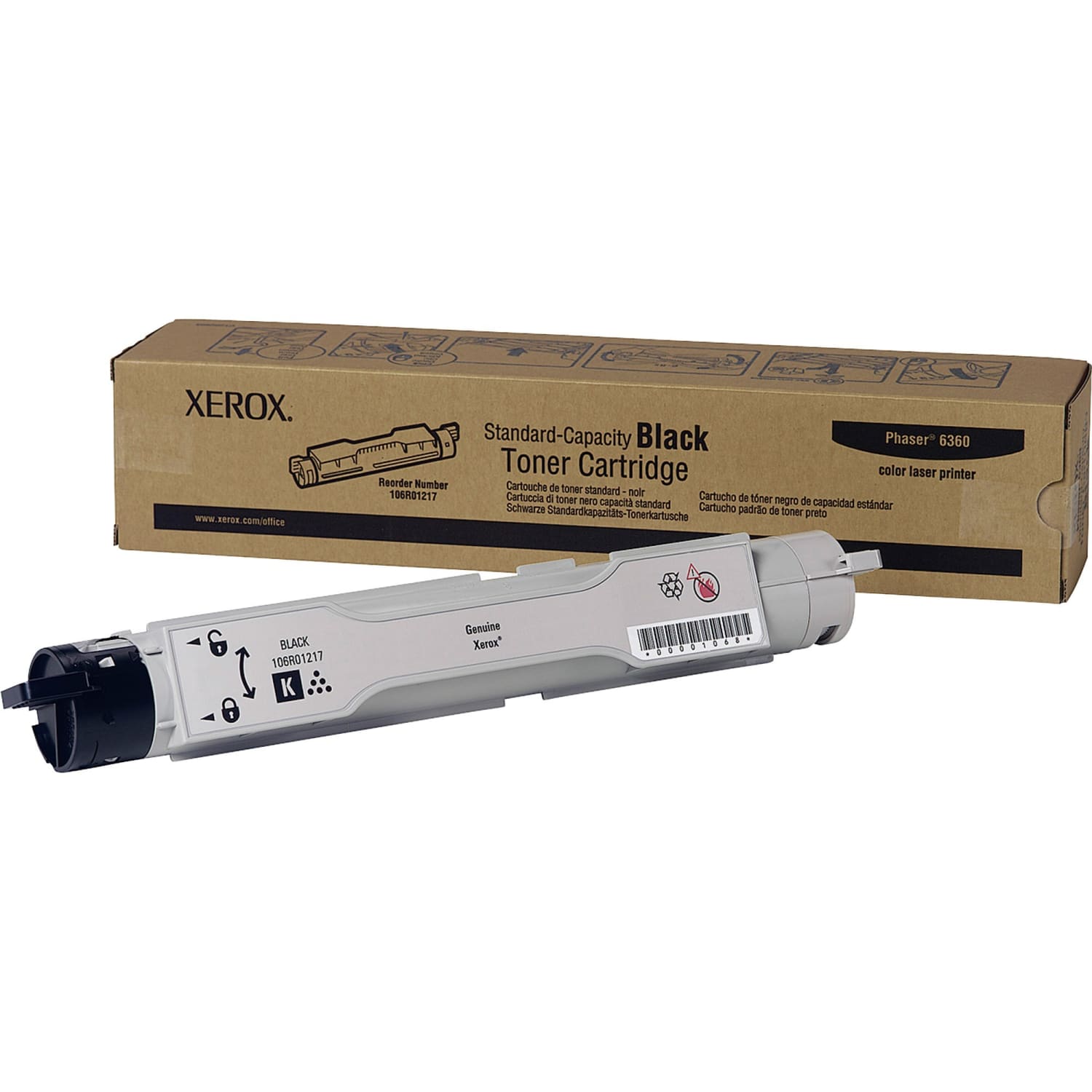 Xerox 6360 Black Toner Cartridge, 106R01217 - Image 3