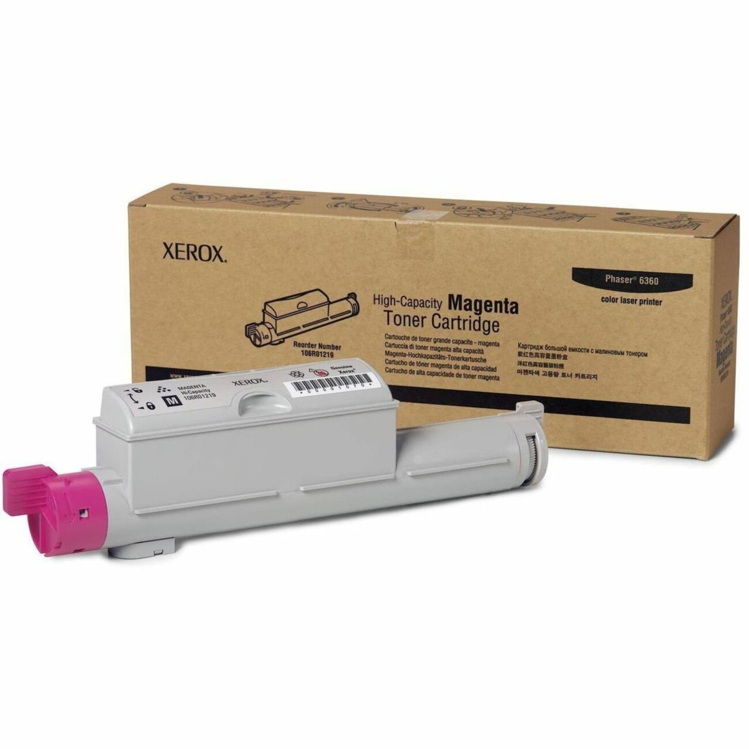 Xerox 6360 Magenta High Yield Toner Cartridge, 106R01215 - Image 3
