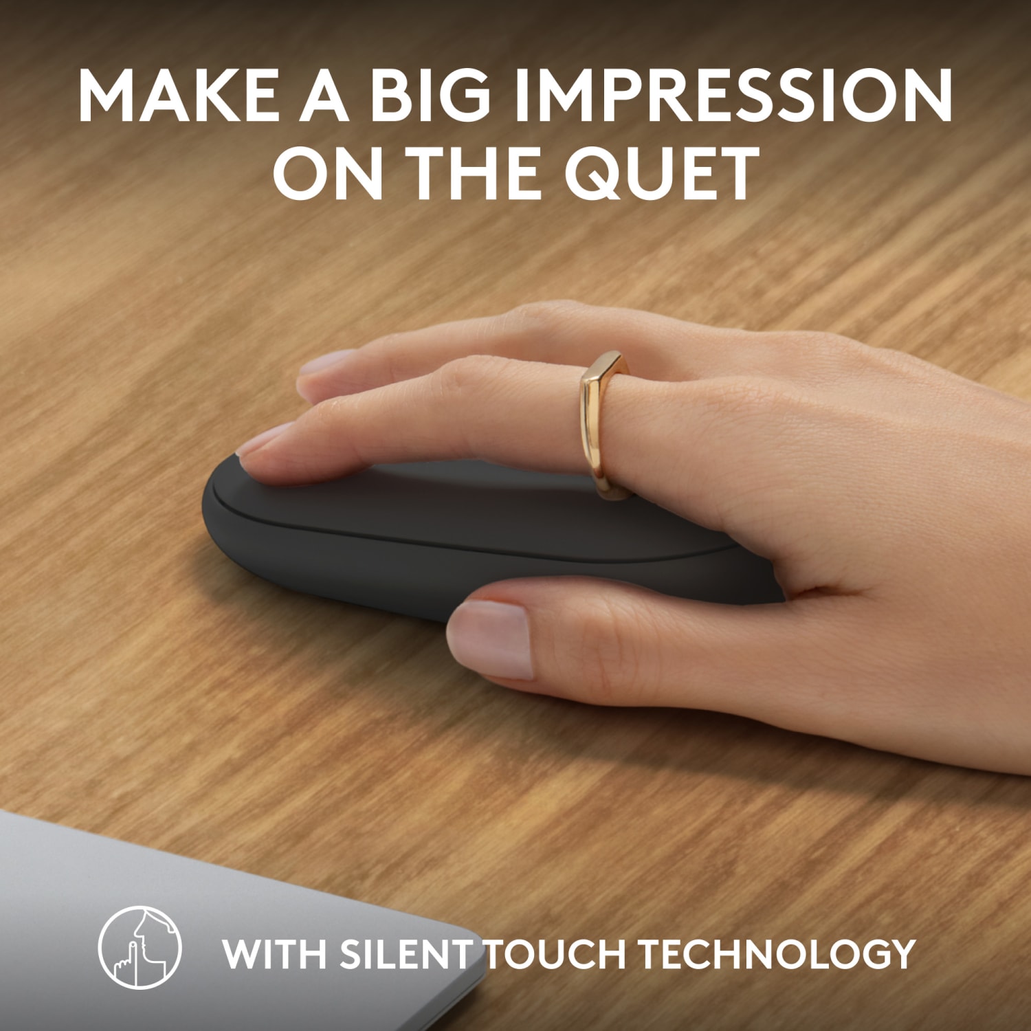 Logitech Pebble 2 M350s Wireless Mouse, Compact, Tonal Graphite, 910-007024 - Image 3