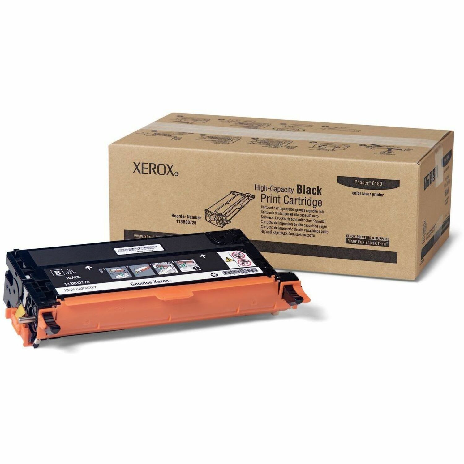 Xerox 6180/6180MFP Black High Yield Toner Cartridge, 113R00726 - Image 3