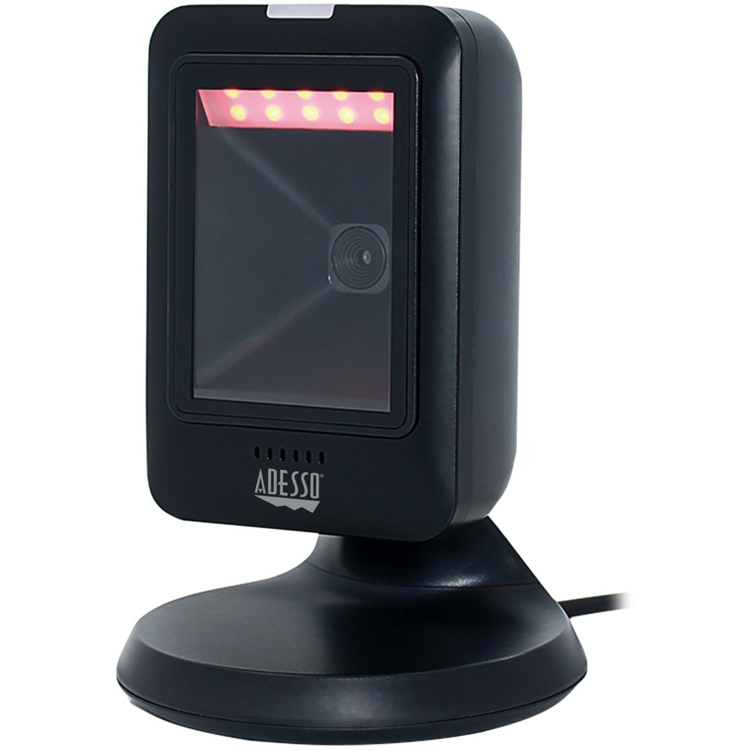 Adesso NuScan 2800U Omnidirectional 2D Desktop Barcode Scanner - Cable Connectivity - 12in Scan Distance - NUSCAN2800U