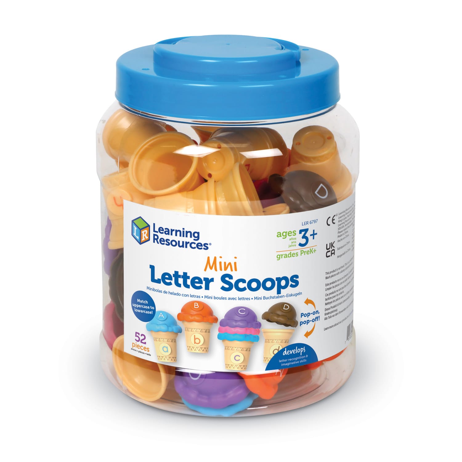 Learning Resources Mini Letter Scoops, Multicolor - Image 3
