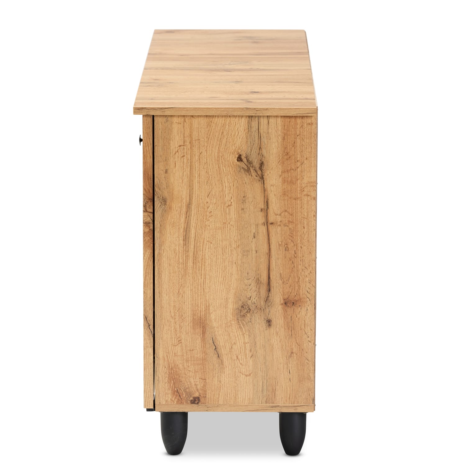 Baxton Studio Winda 45inW 3-Door Shoe Cabinet, Oak Brown - Image 5