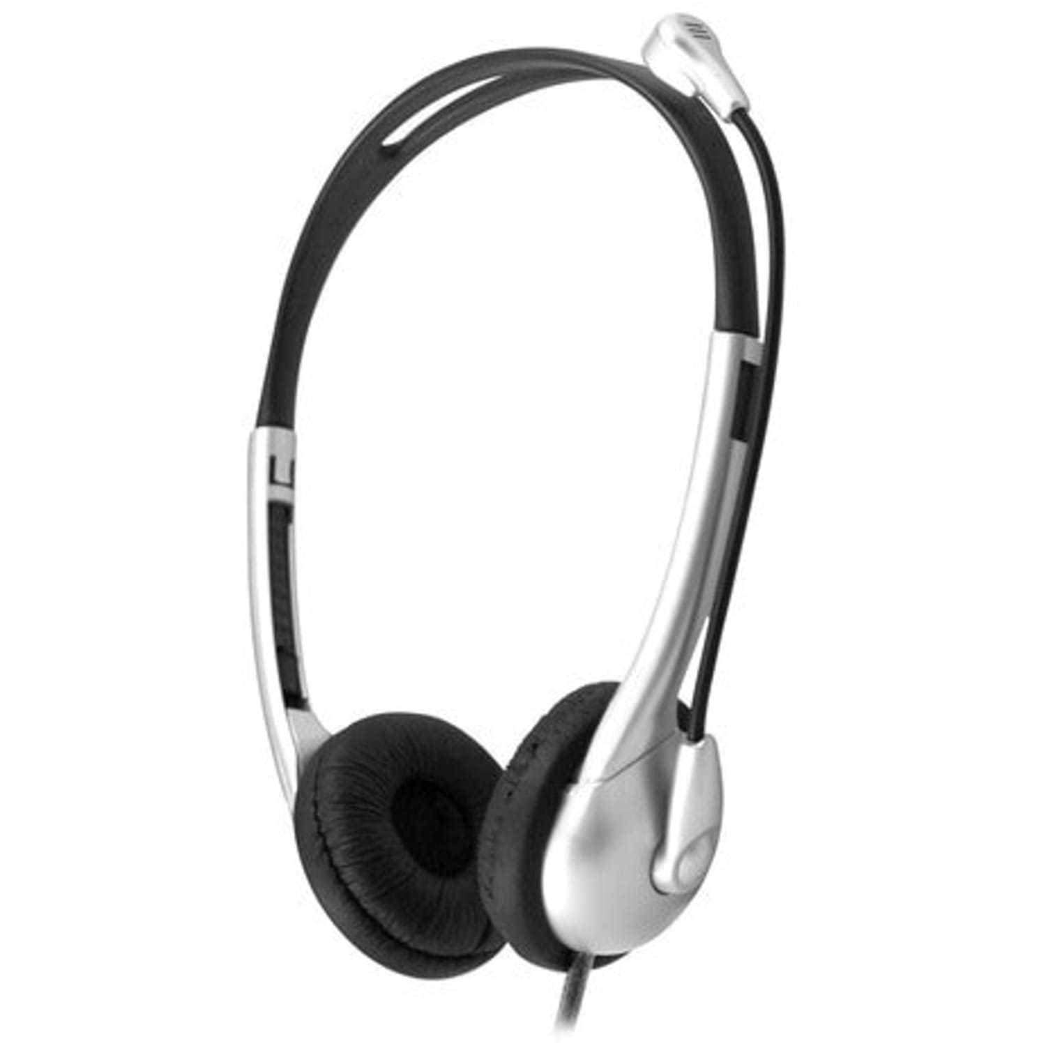 Hamilton Buhl MACH-1 Headset - USB - Wired - 32 Ohm - 50 Hz to 20 kHz - On-ear - Binaural - 5 ft Cable - Omni-directional, Noise Cancelling Microphone - Silver, Black - Image 4