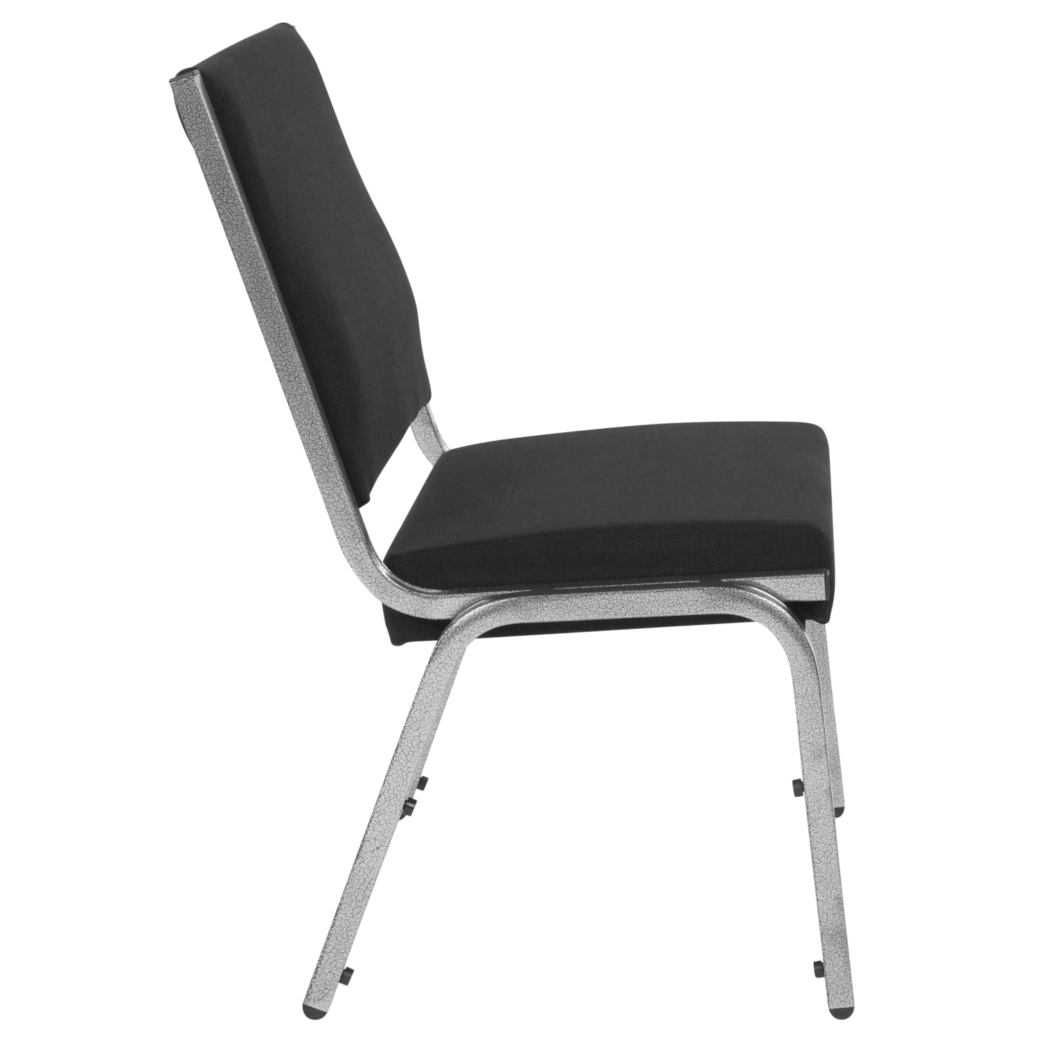 Flash Furniture HERCULES Fabric Armless Bariatric Medical Reception Chair With Antimicrobial Protection, Black/Silvervein - Image 6