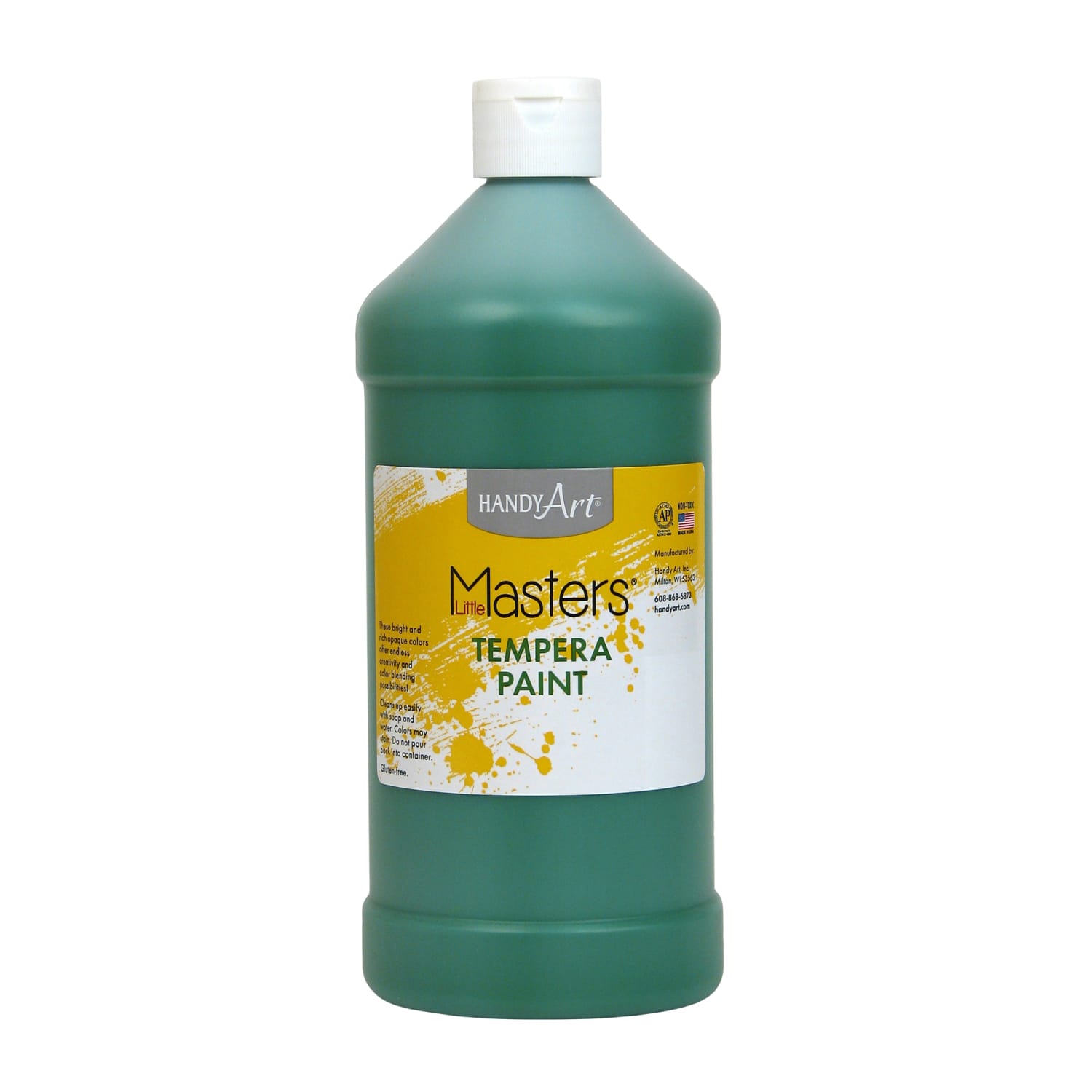 Handy Art Little Masters Tempera Paints, 32 Oz, Green, Pack Of 6 Paints - Image 3
