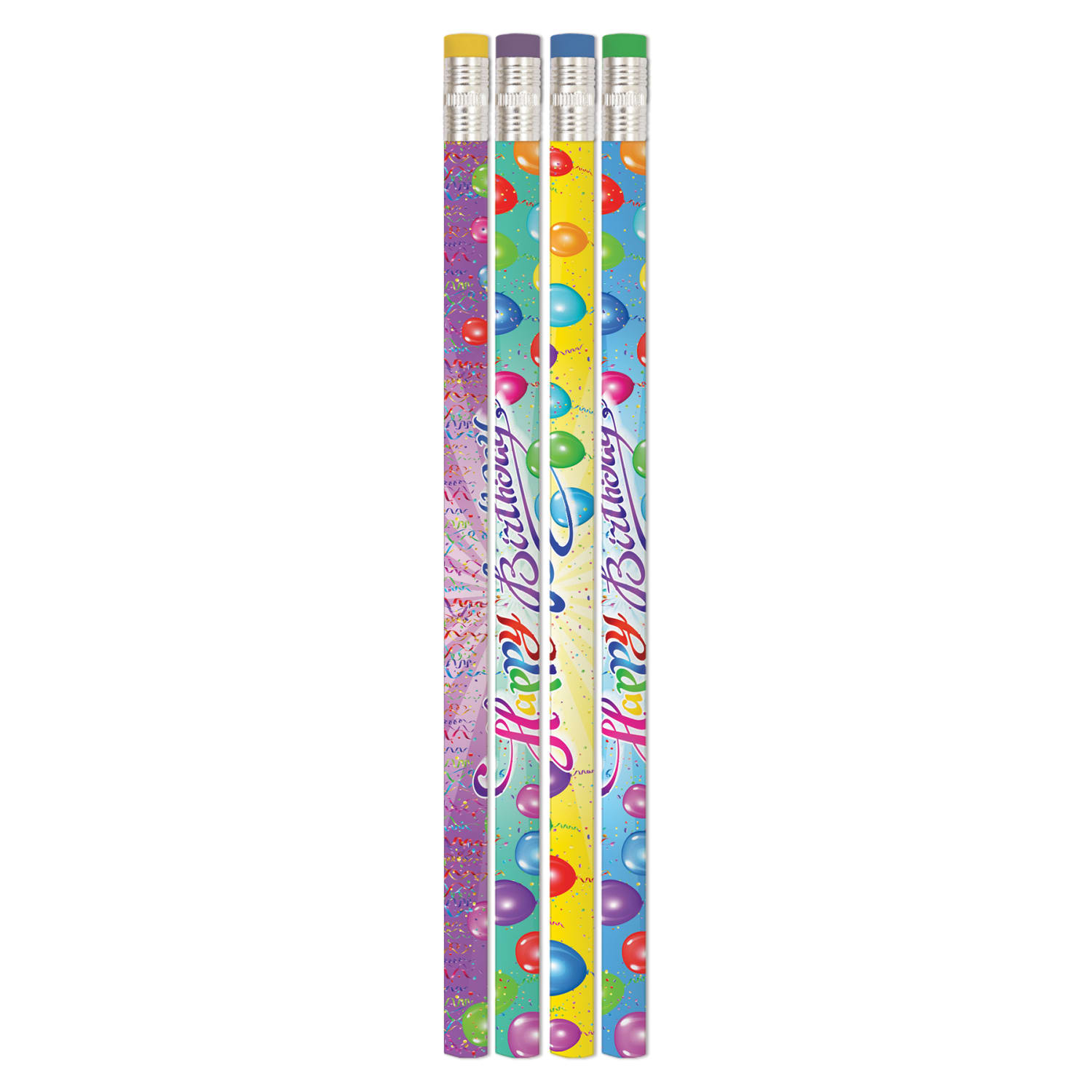 Musgrave Pencil Co. Inc. Motivational Pencils, Happy Birthday Rainbow, 12 Pencils Per Pack, Set Of 12 Packs - Image 4